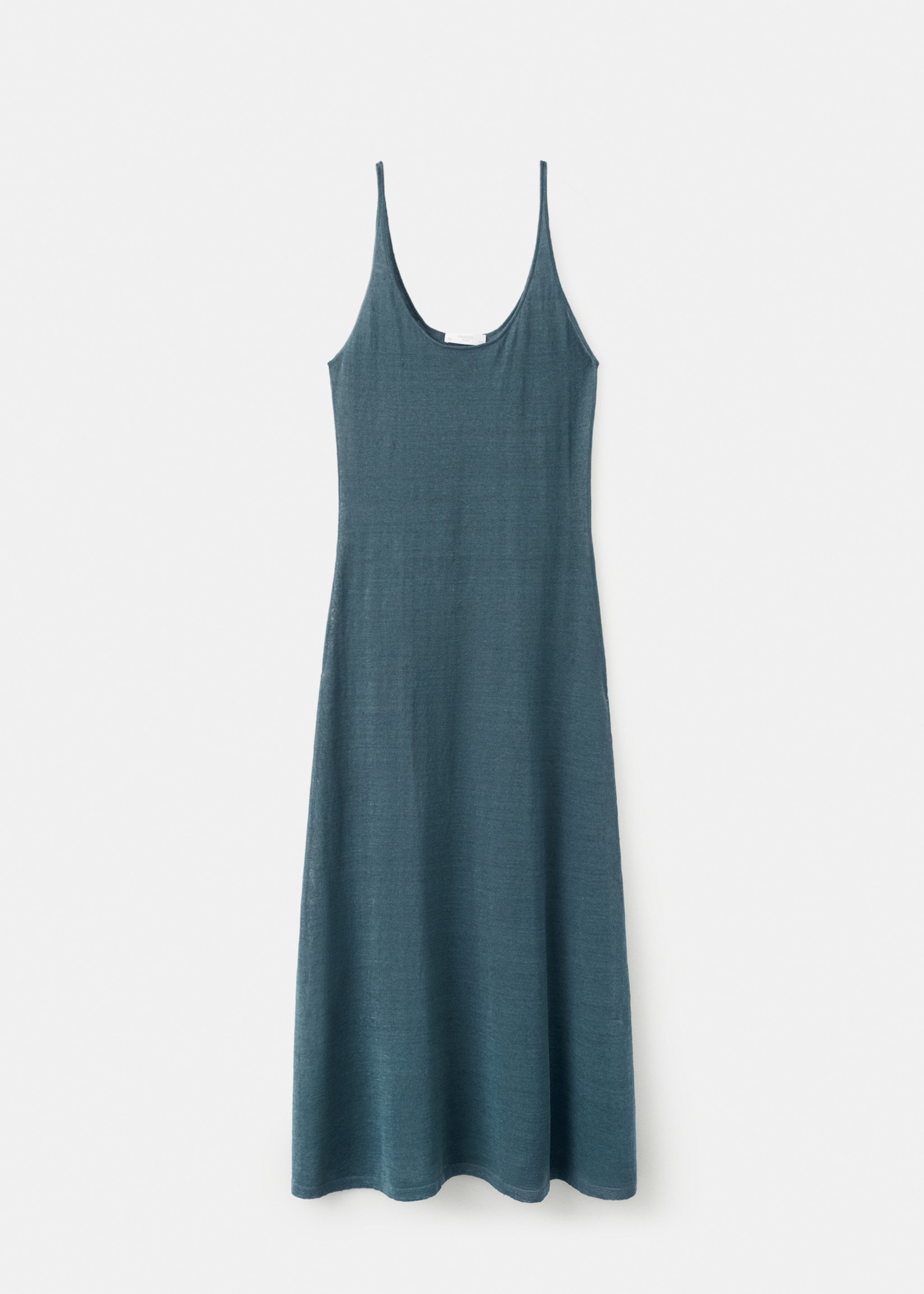 Linen knit dress - Article without model, Night Blue. Ref: 27013317-00.