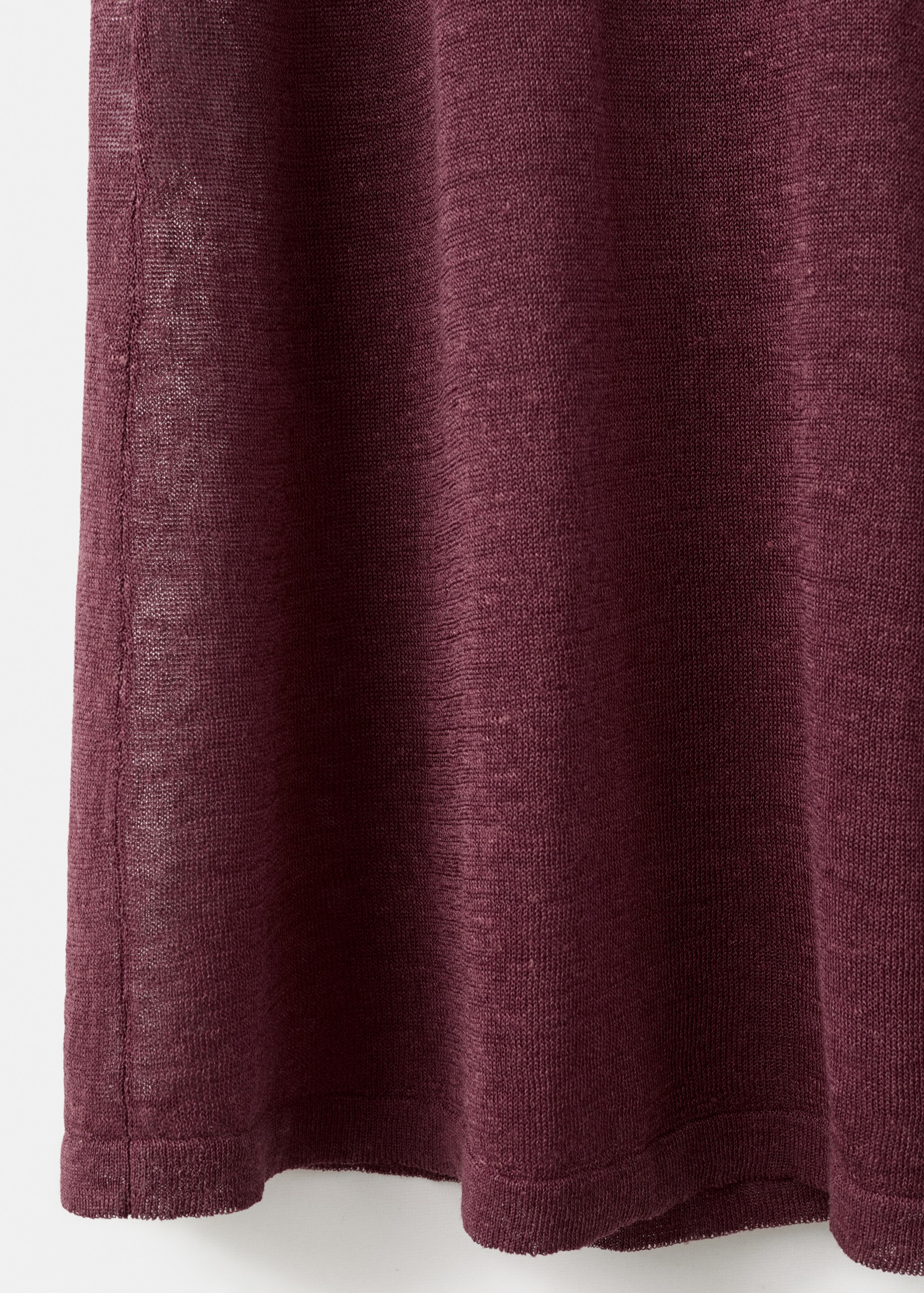 Linen knit dress - Details of the article 0, Purple. Ref: 27013317-00.