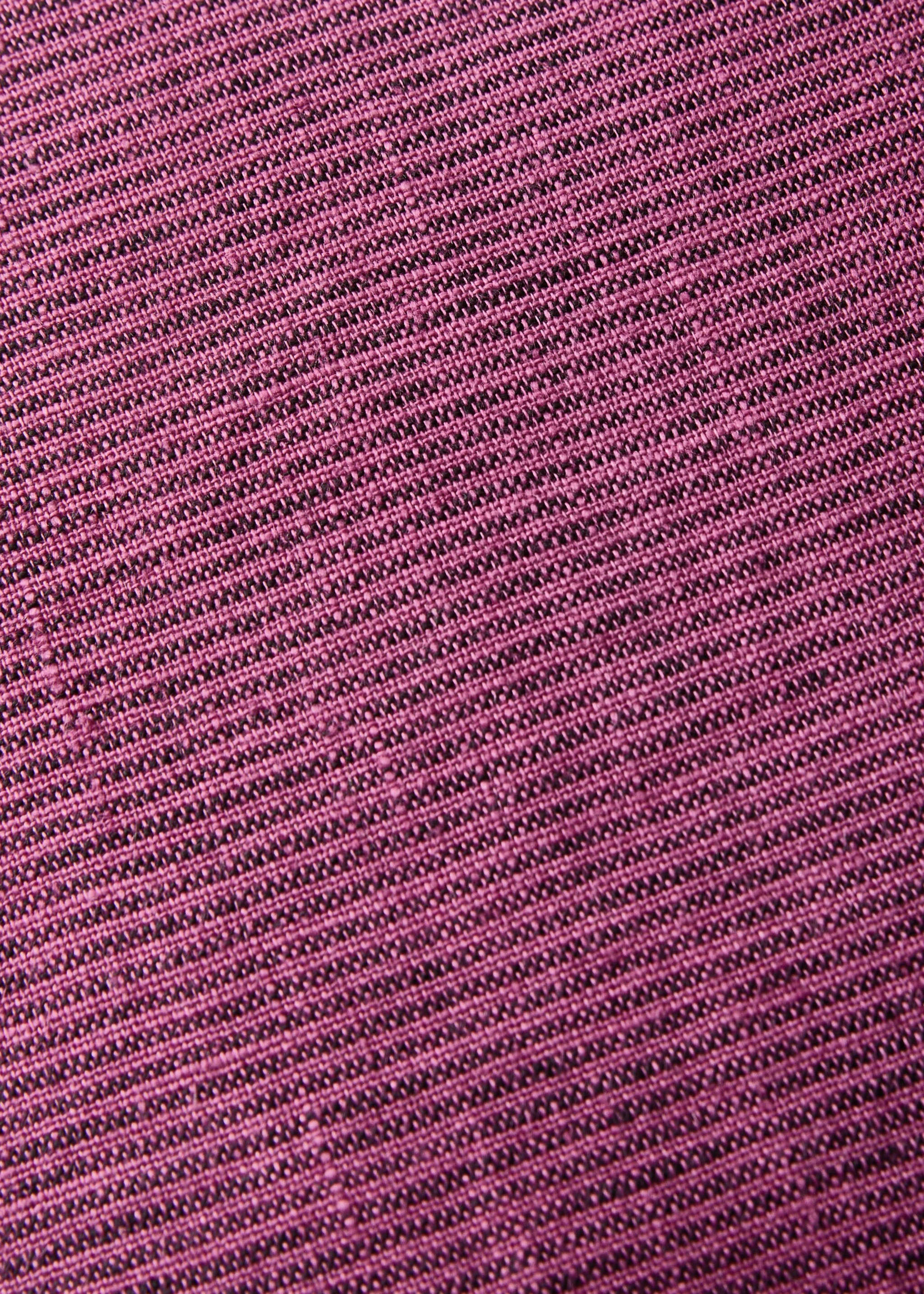 Linen cushion cover with topstitch finish 30x50 cm - Details of the article 3, Pink. Ref: 27013318-00.