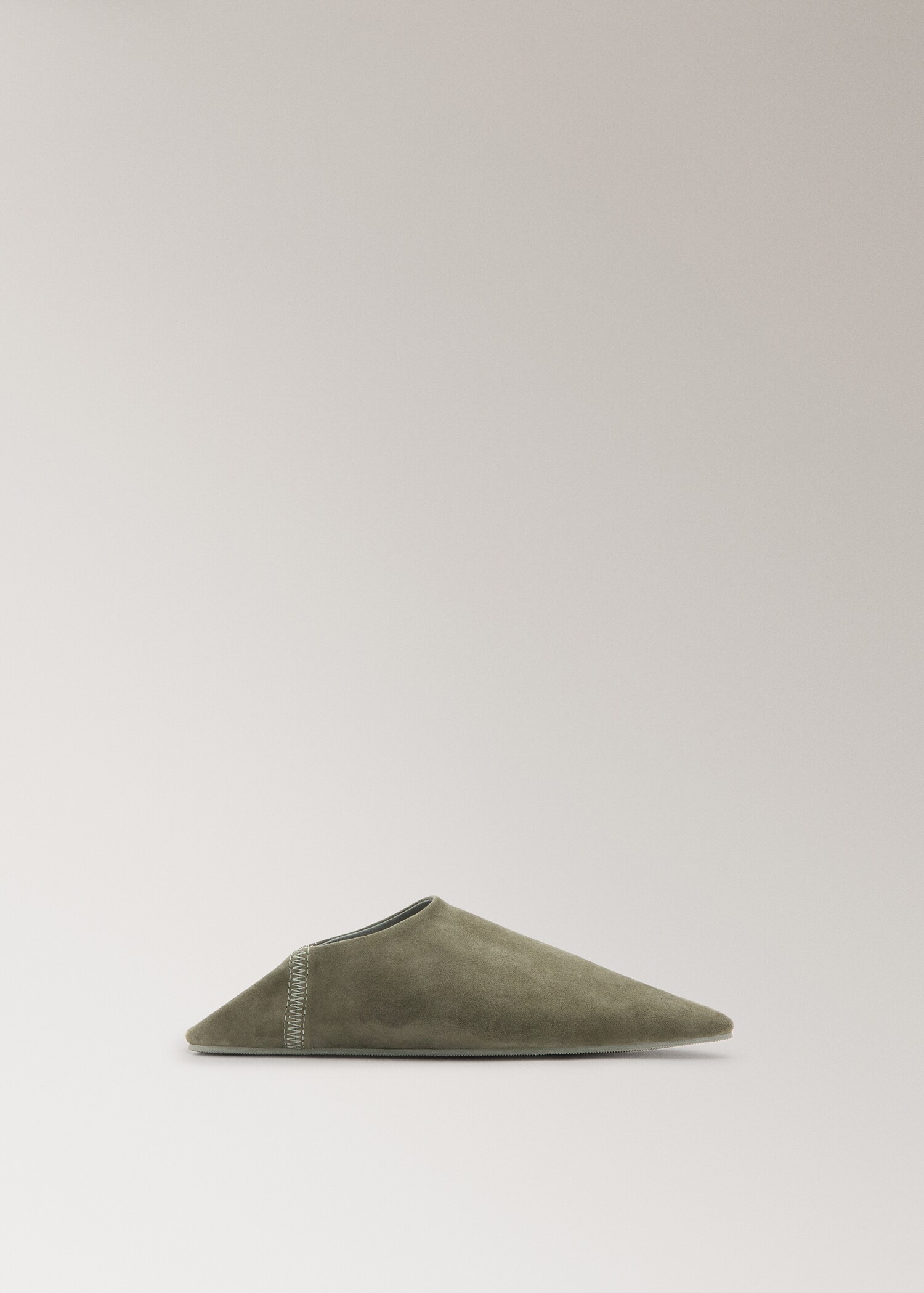 Leather clogs with stitching detail - Article without model