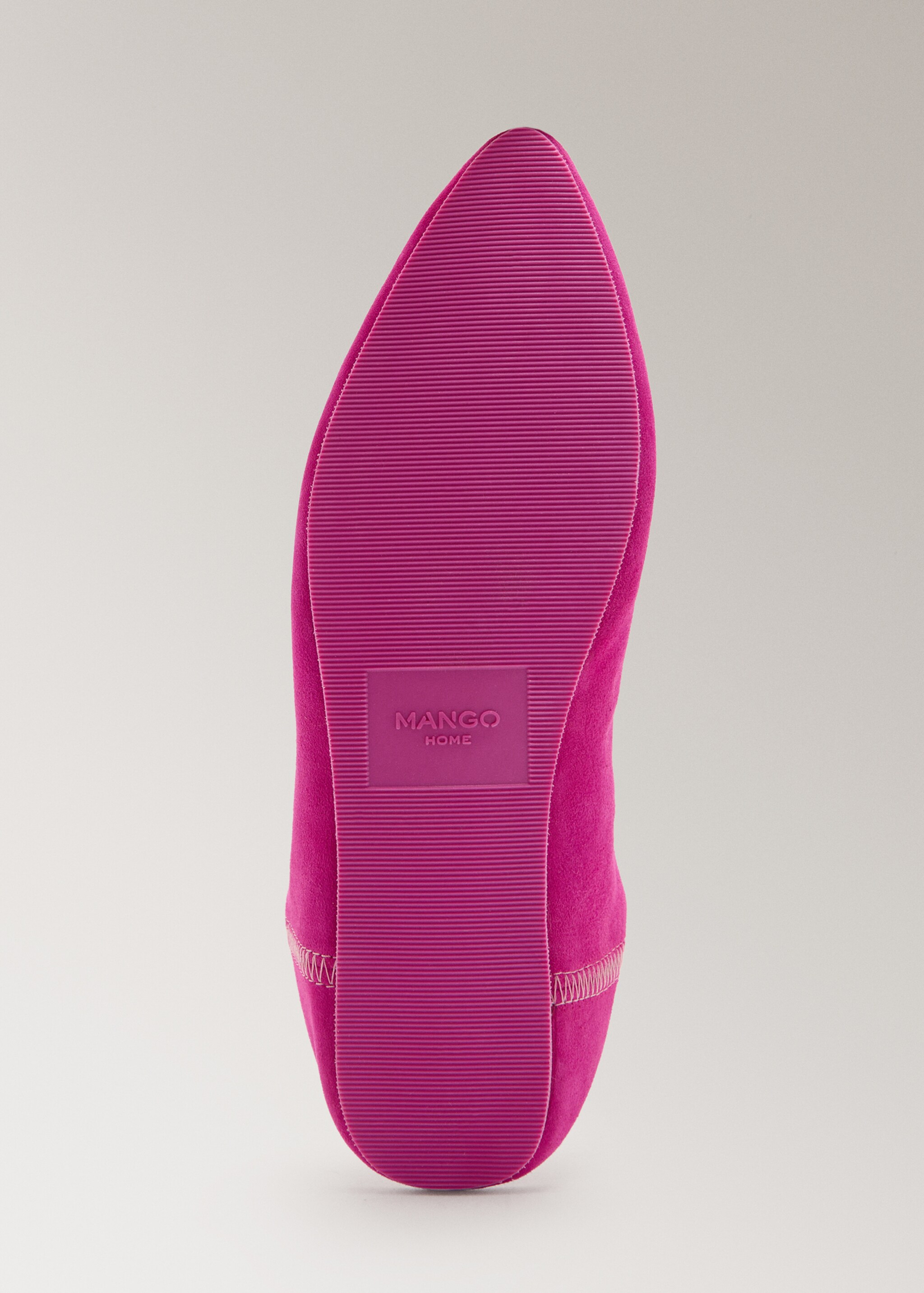 Leather clogs with stitching detail - Details of the article 4, Fuchsia. Ref: 27013319-00.
