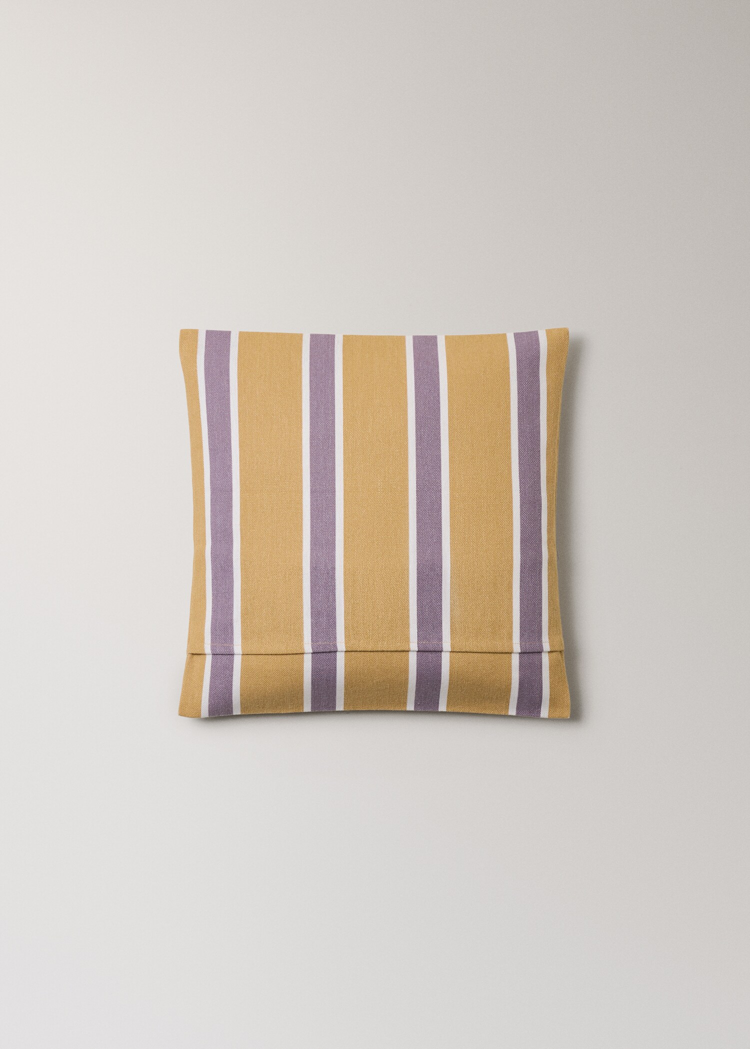 Cotton cushion cover with printed stripes 45x45 cm - Details of the article 4