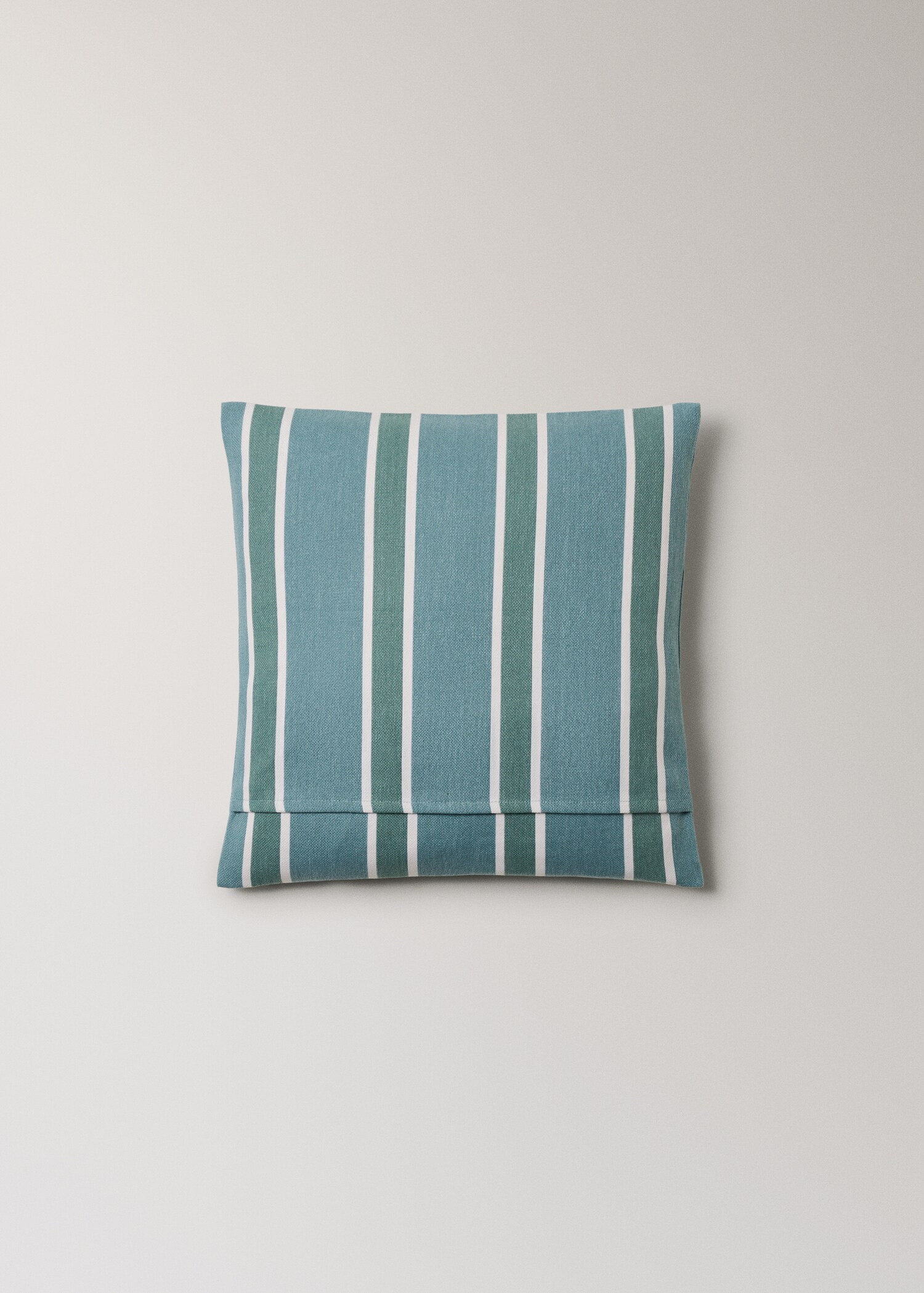 Cotton cushion cover with printed stripes 45x45 cm - Details of the article 4