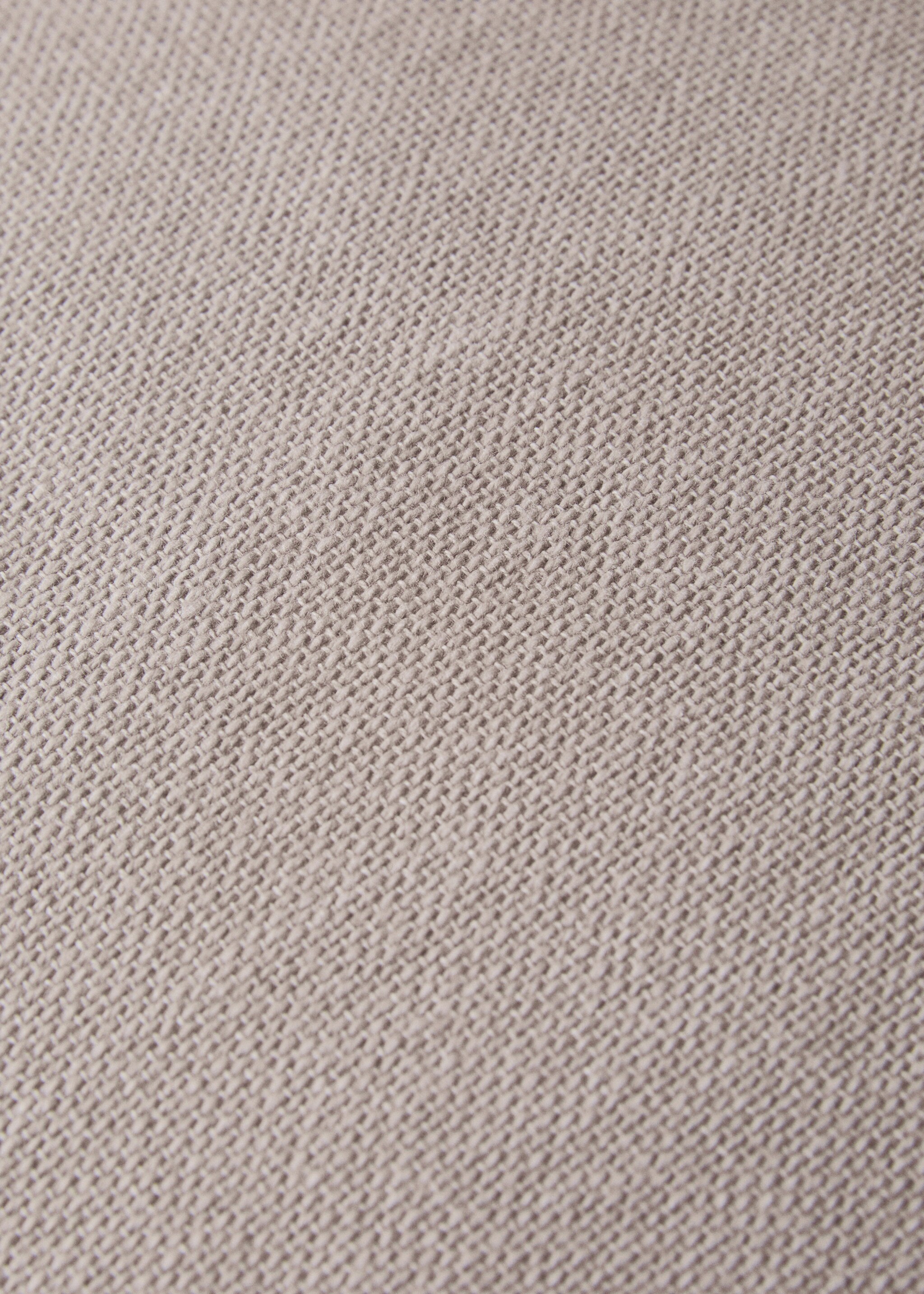 Cotton cushion cover with structure 30x50cm - Details of the article 3, Sand. Ref: 27013322-00.