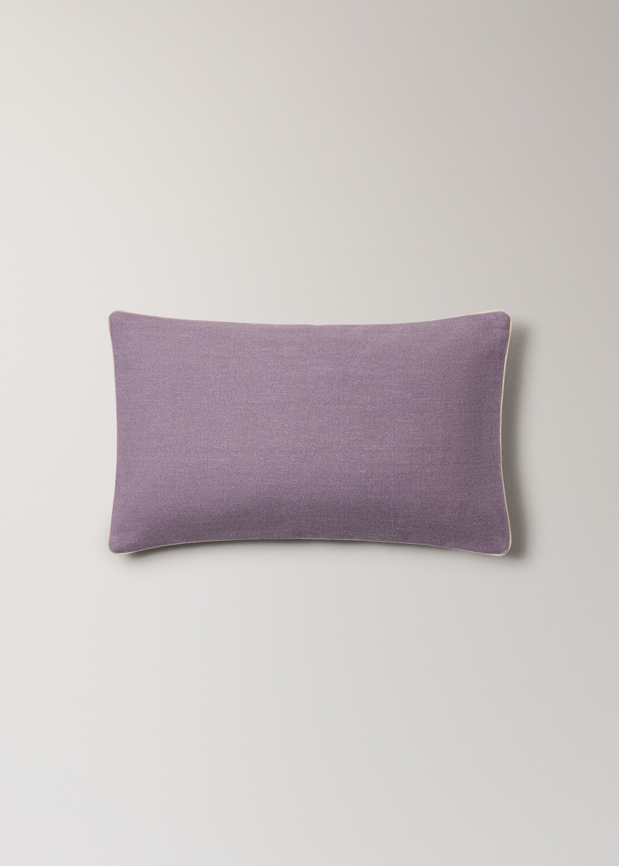 Cotton cushion cover with structure 30x50cm - Article without model, Blackberry. Ref: 27013322-00.