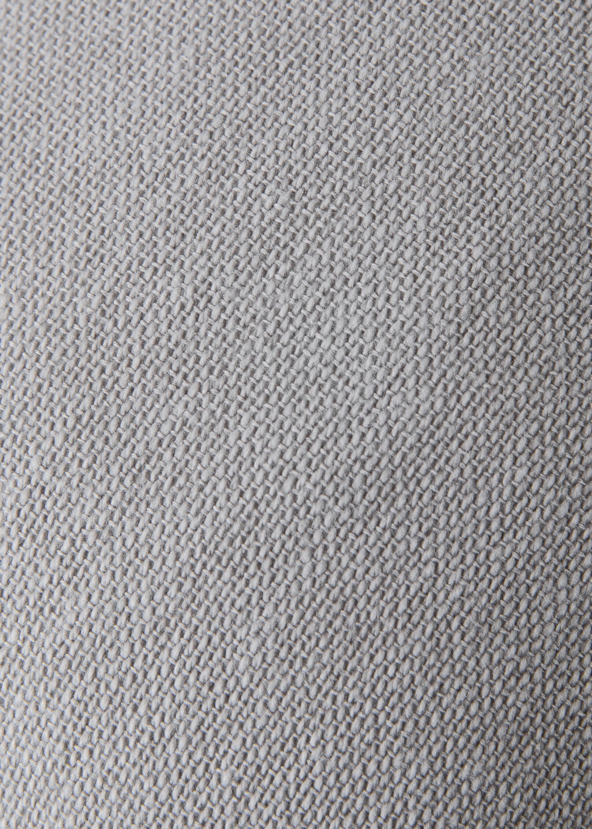 Cotton cushion cover with structure 30x50cm - Details of the article 3, Grey. Ref: 27013322-00.