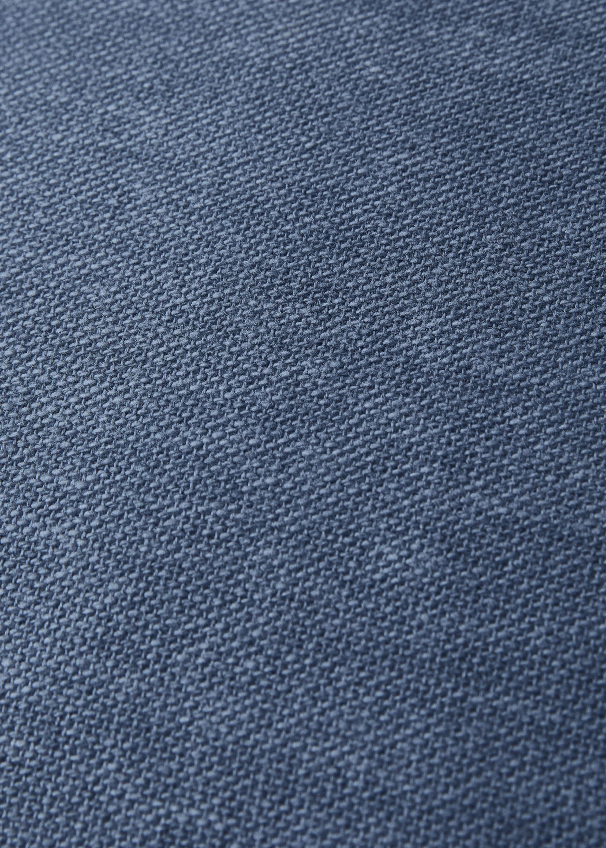 Kussenhoes met biesje 45x45 cm - Detail van het artikel 2, Indigoblauw. Ref: 27013323-00.