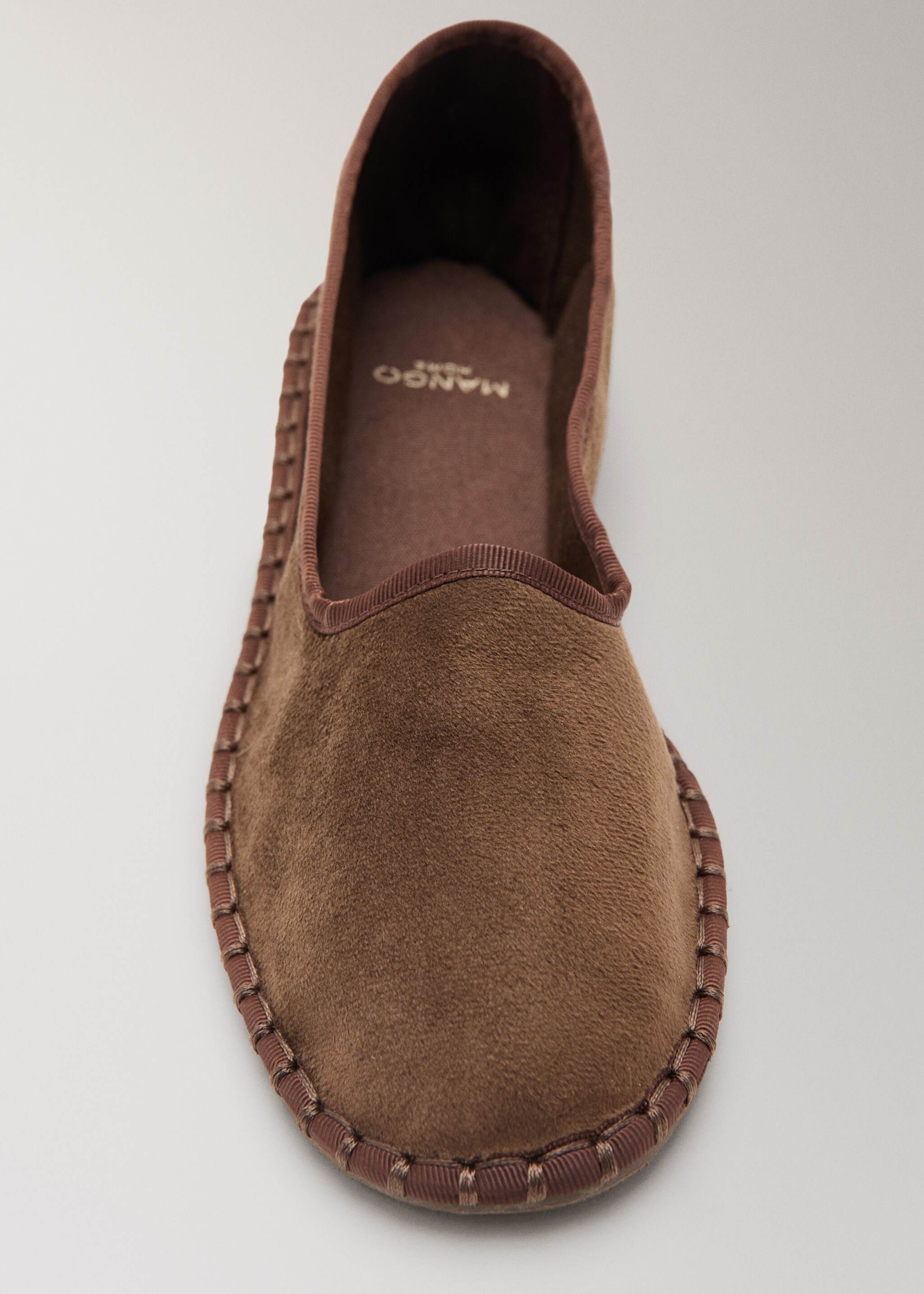 Velour shoes - Details of the article 1, Brown. Ref: 27013326-00.