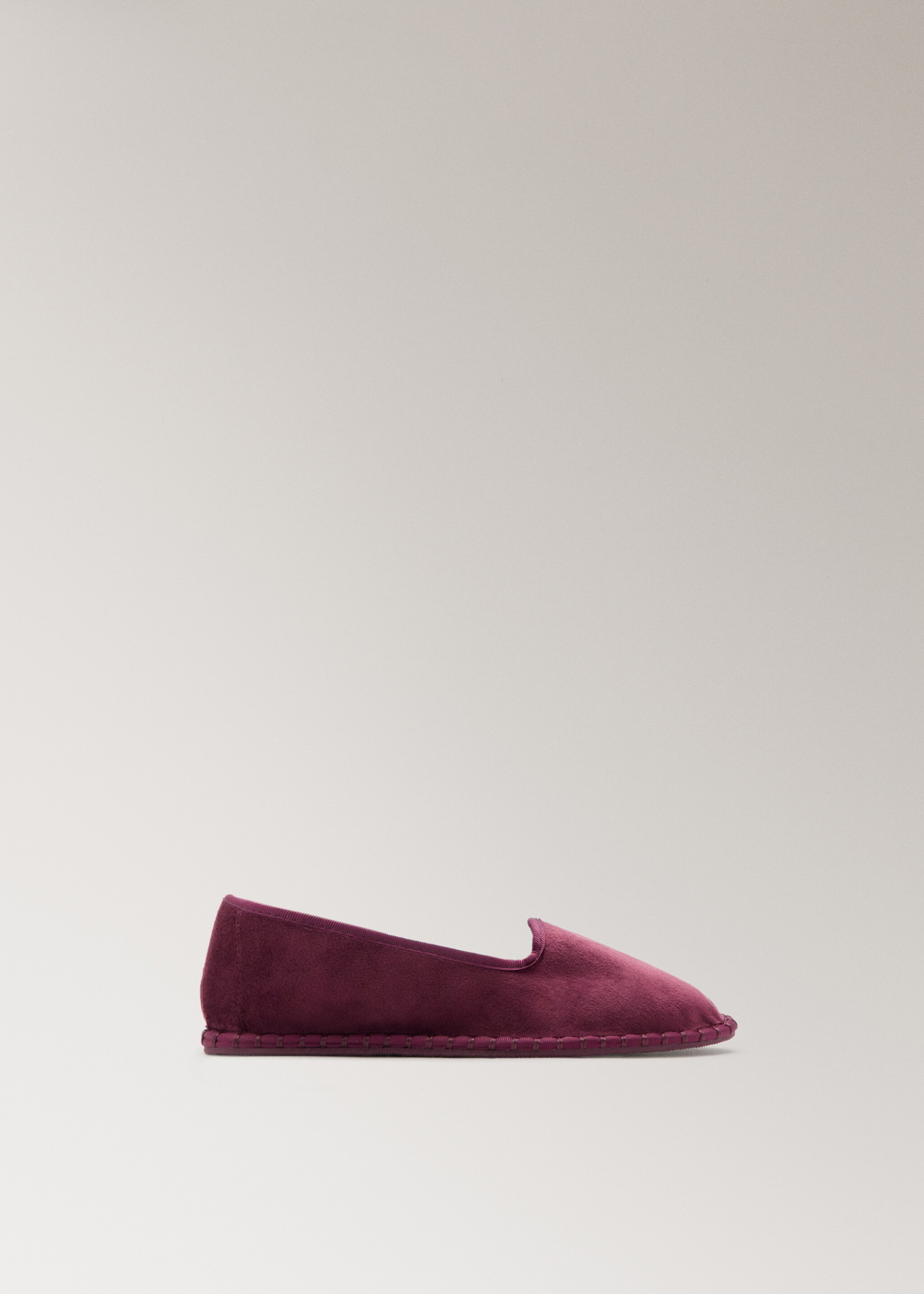Velour shoes - Article without model, Wine. Ref: 27013326-00.