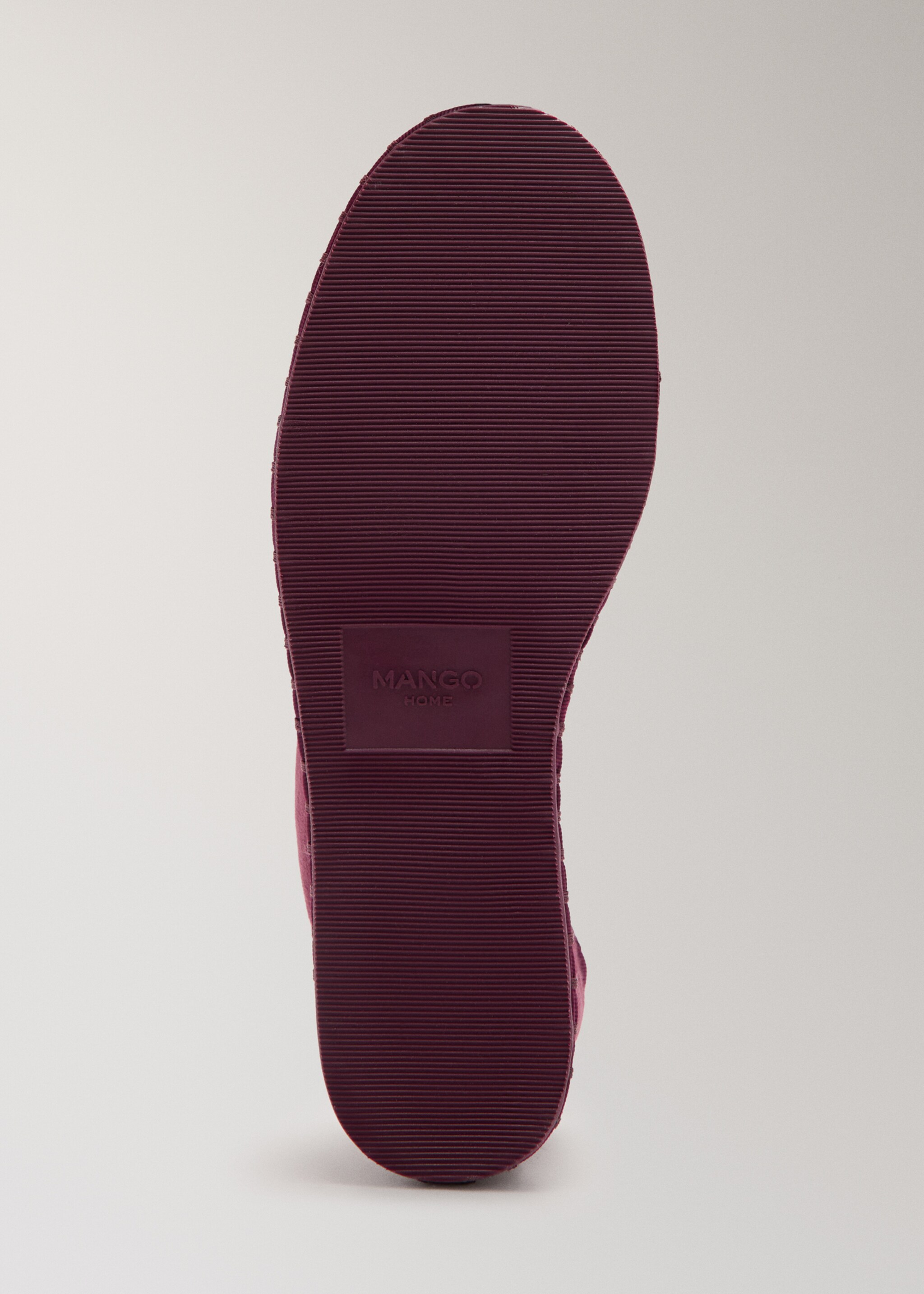 Velour shoes - Details of the article 3, Wine. Ref: 27013326-00.