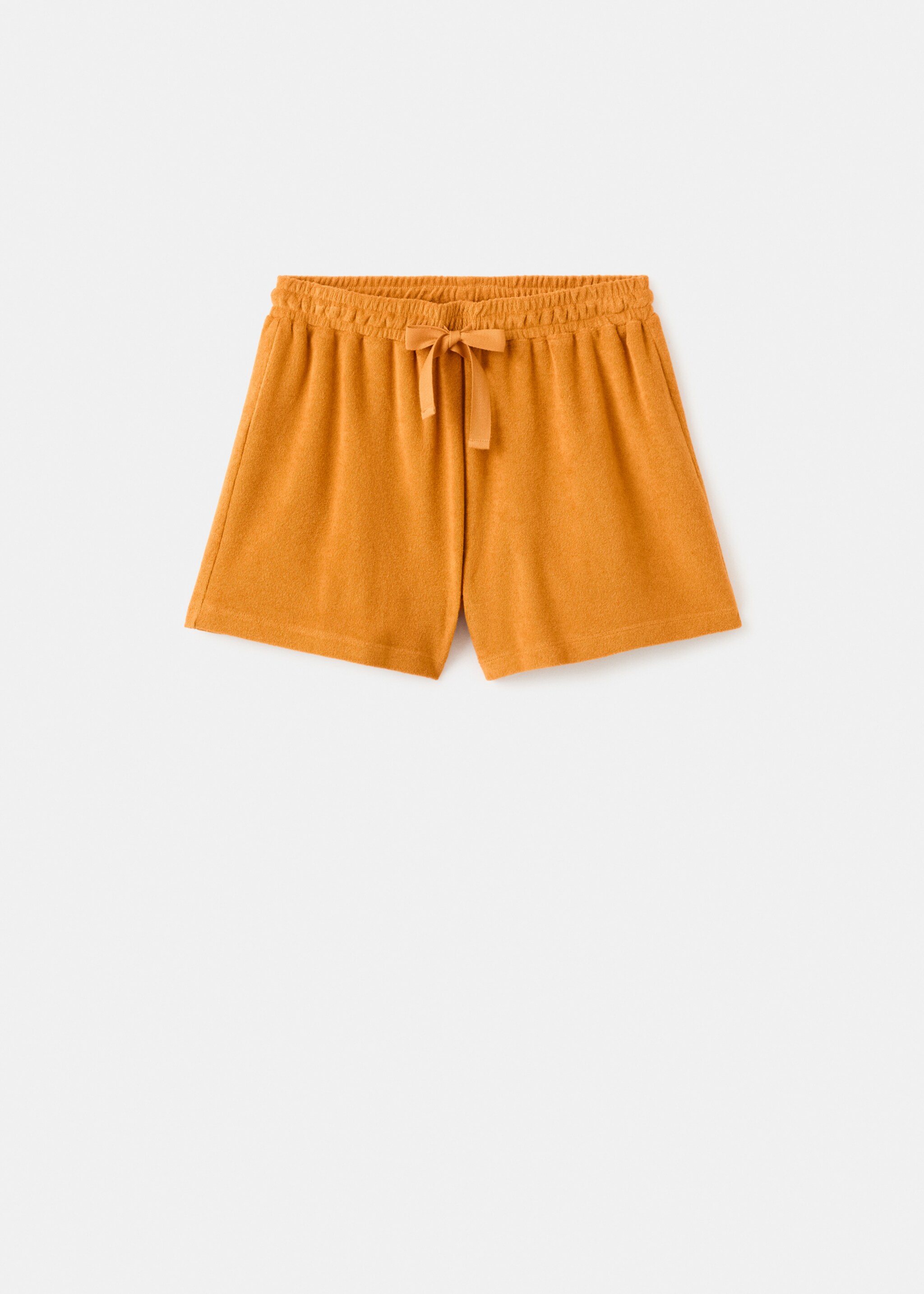 Terry cotton shorts - Article without model, Orange. Ref: 27013330-00.