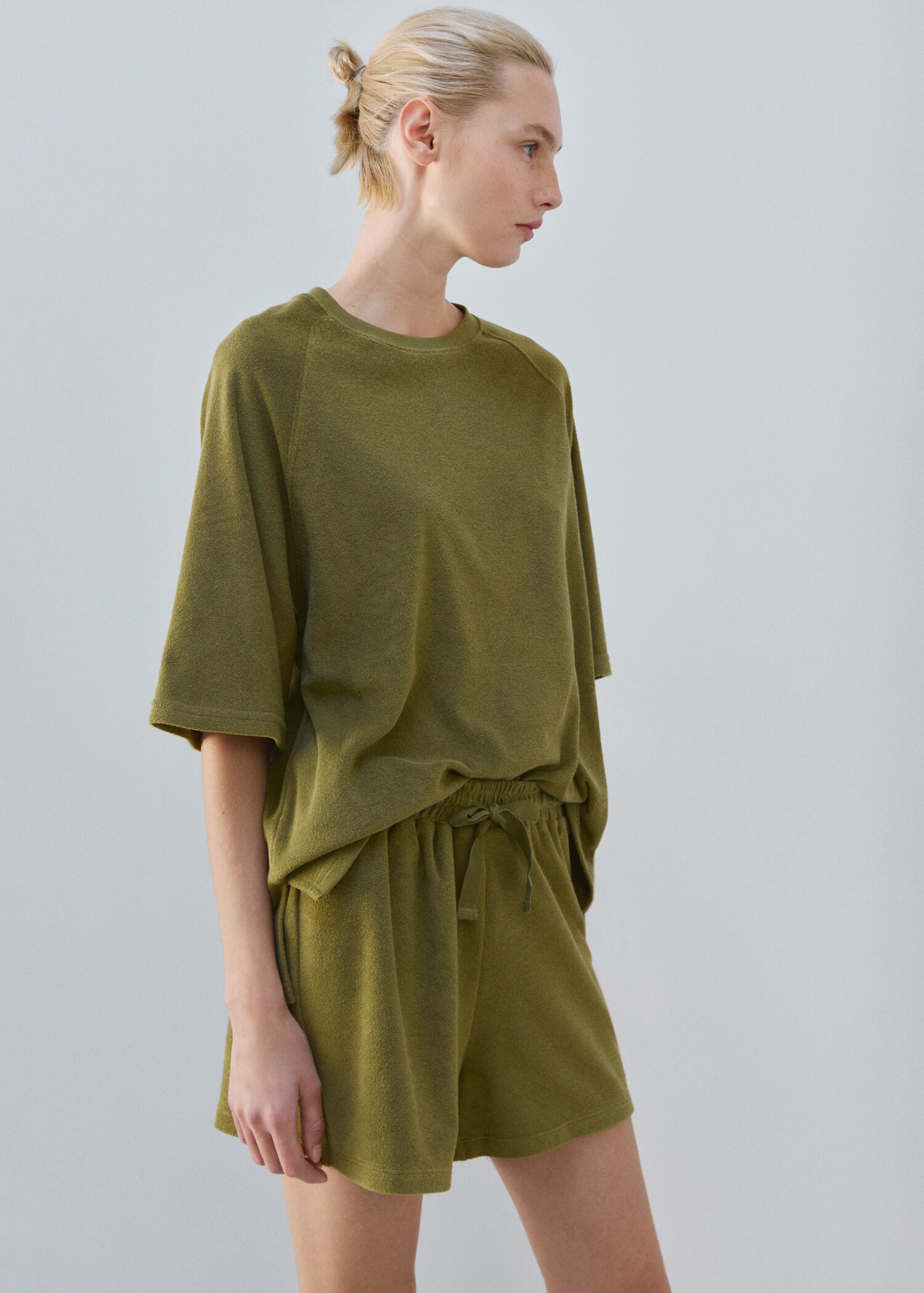 Terry cotton shorts - Details of the article 1