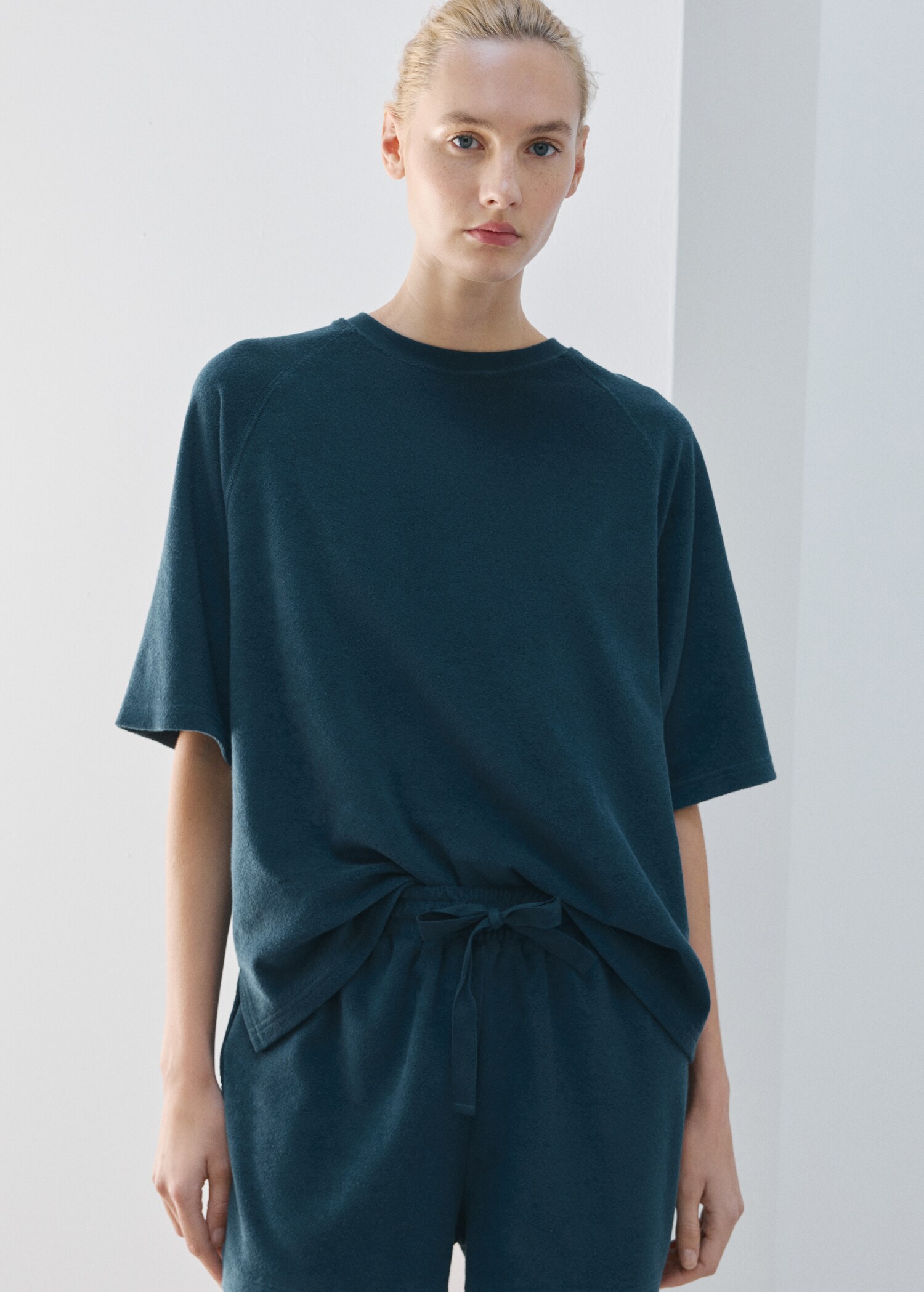 Terry cotton shorts - Details of the article 1