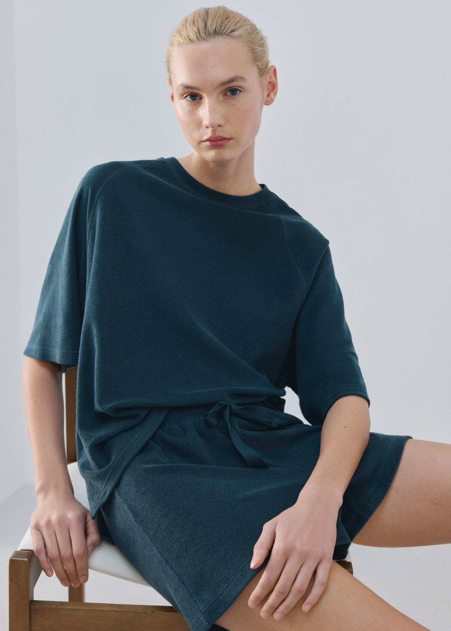 Terry cotton shorts - Details of the article 2