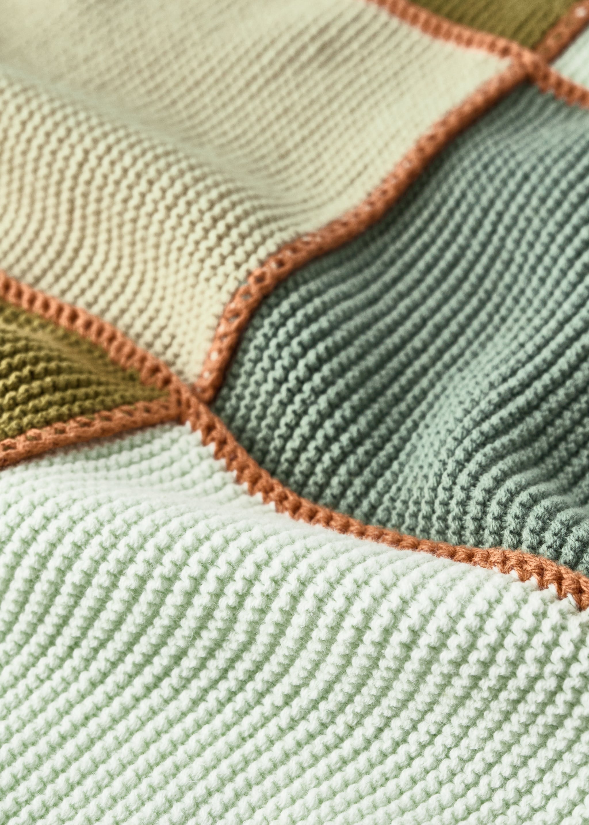 Patchwork-Kinderdecke - Detail des Artikels 2, Blau. Ref: 27013335-00.