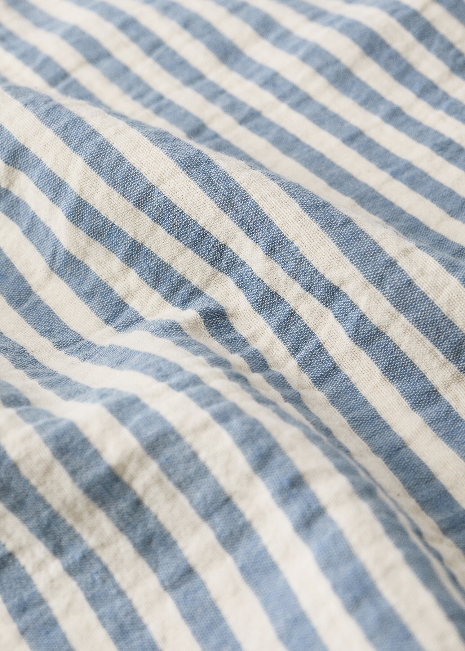 Κουβέρτα βαμβακερή γάζα ριγέ - Λεπτομέρεια του προϊόντος 2