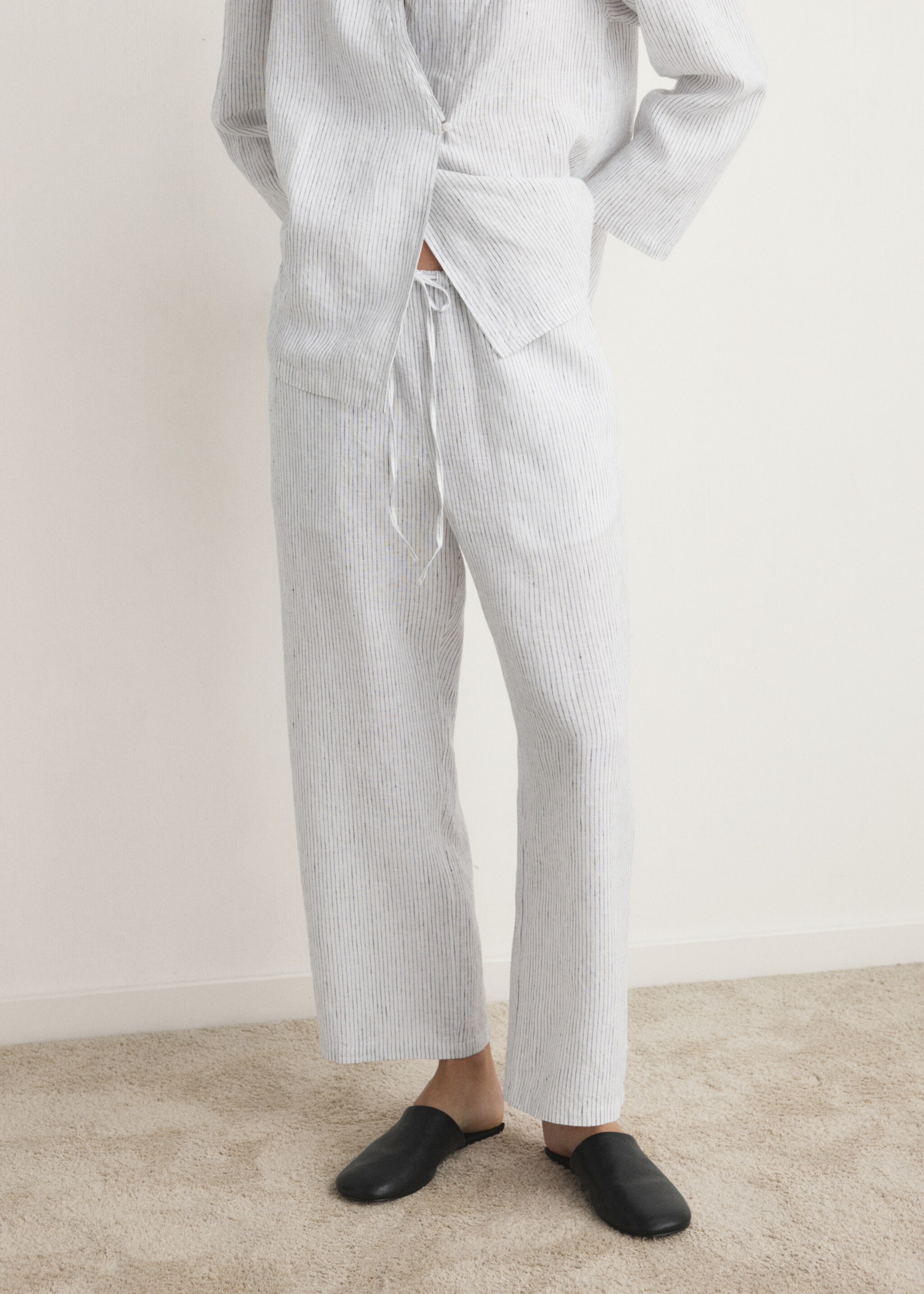 Pantalon geraldin - Plan moyen, Blanc. Ref: 27013338-00.