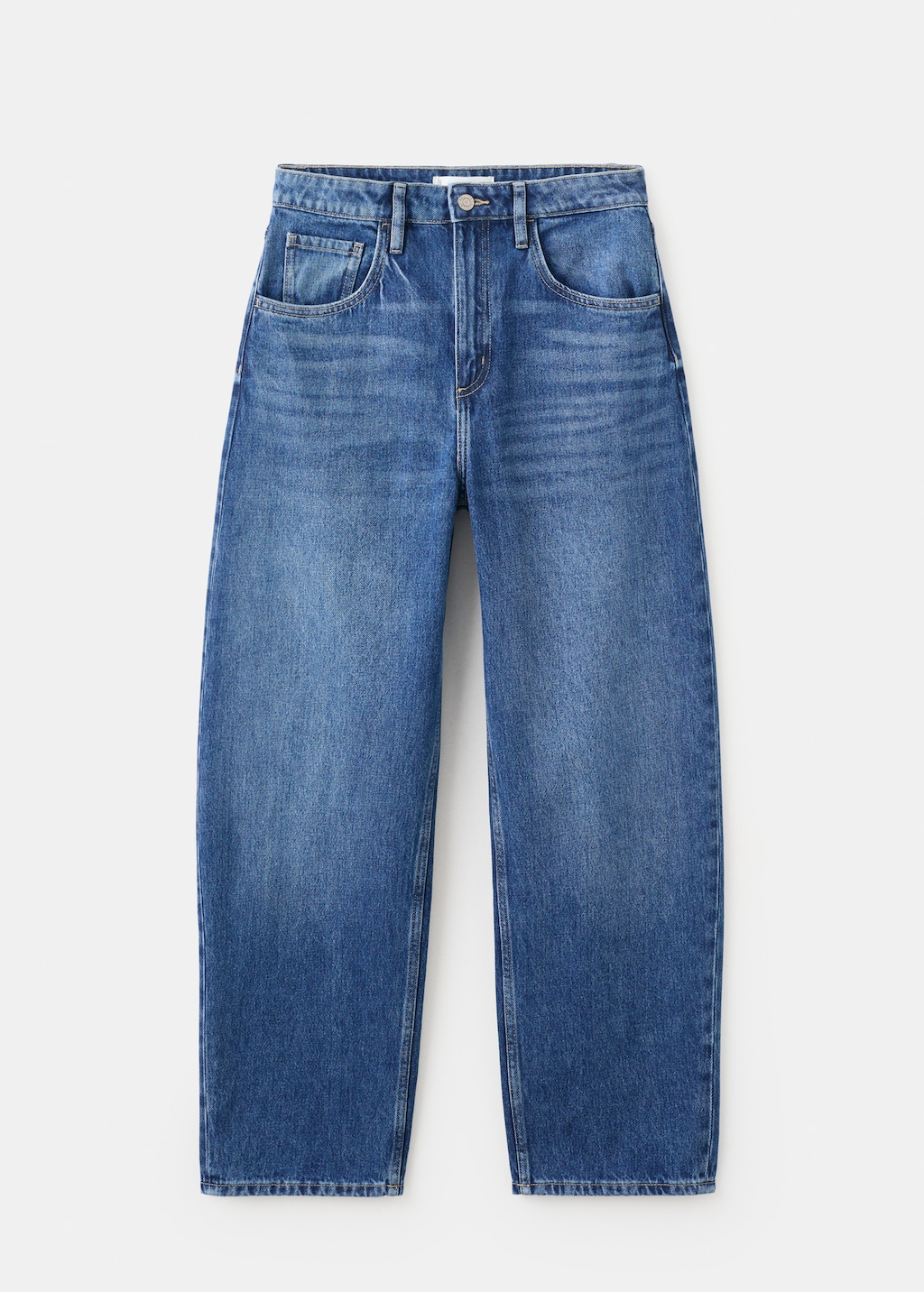 Mango High-waisted barrel jeans