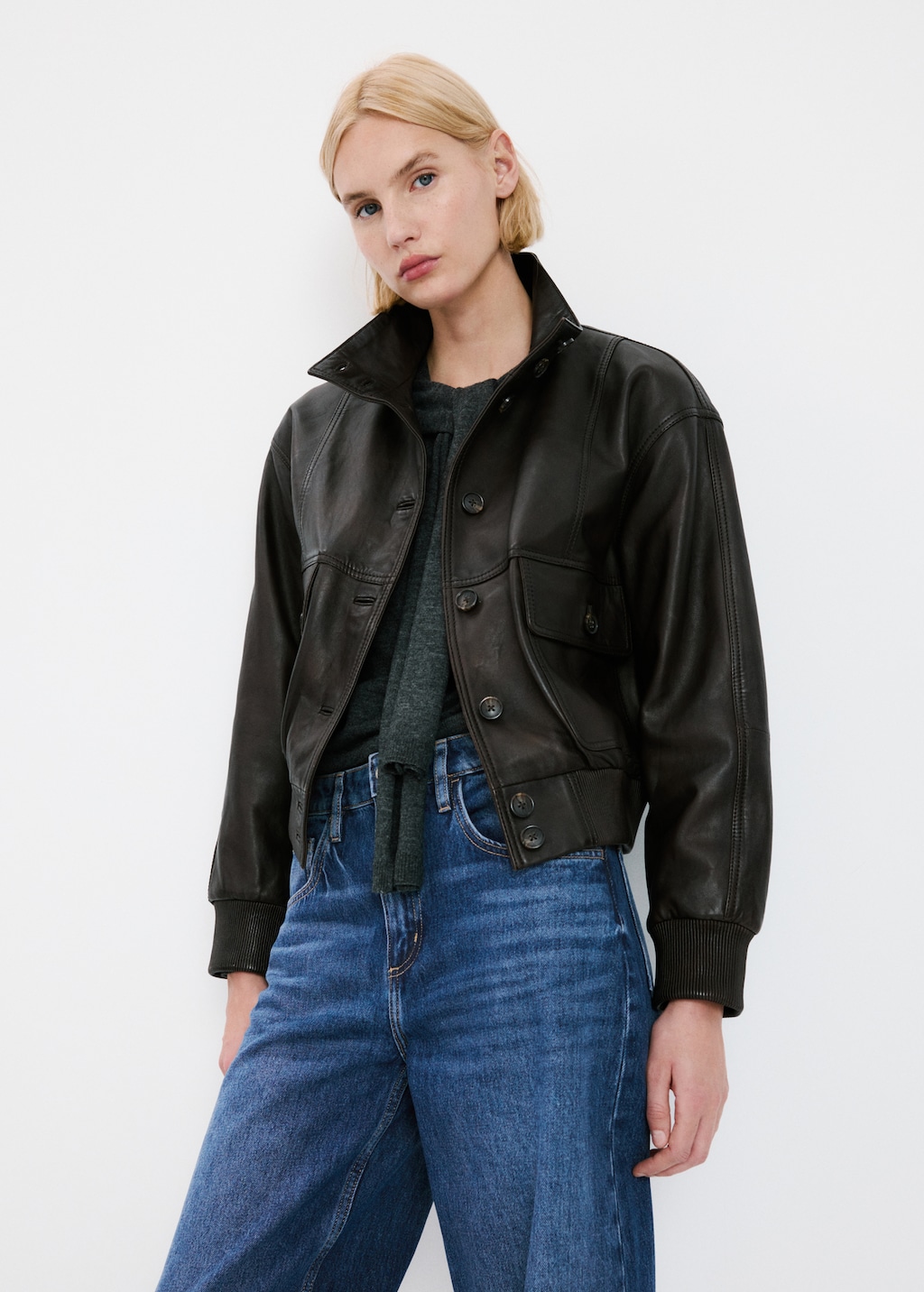 Mango High-waisted barrel jeans