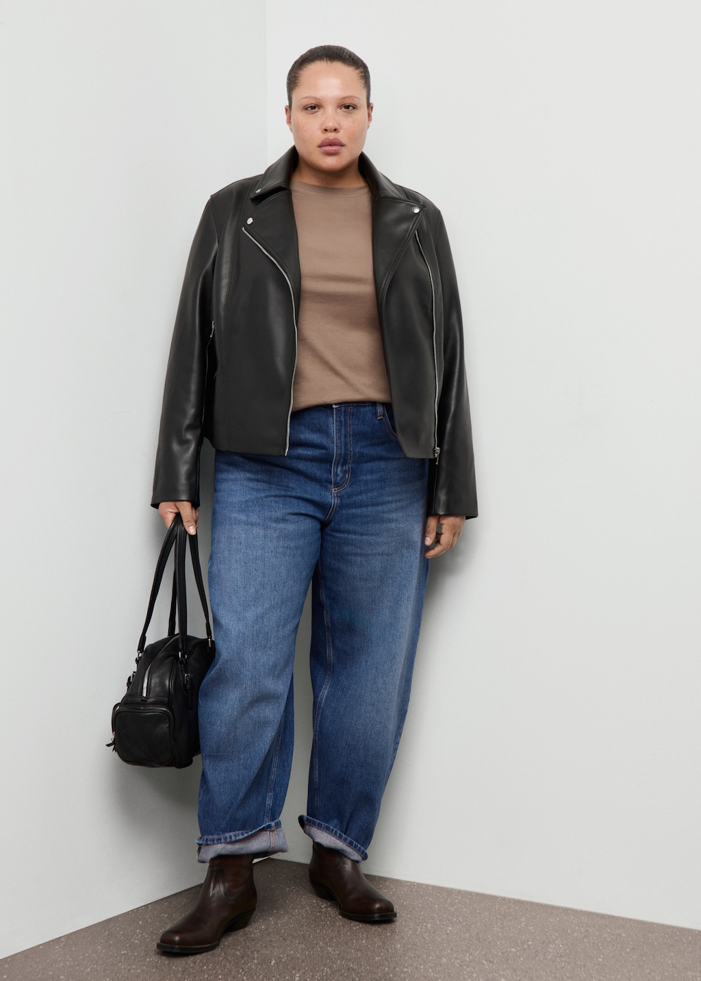 Mango High-waisted barrel jeans
