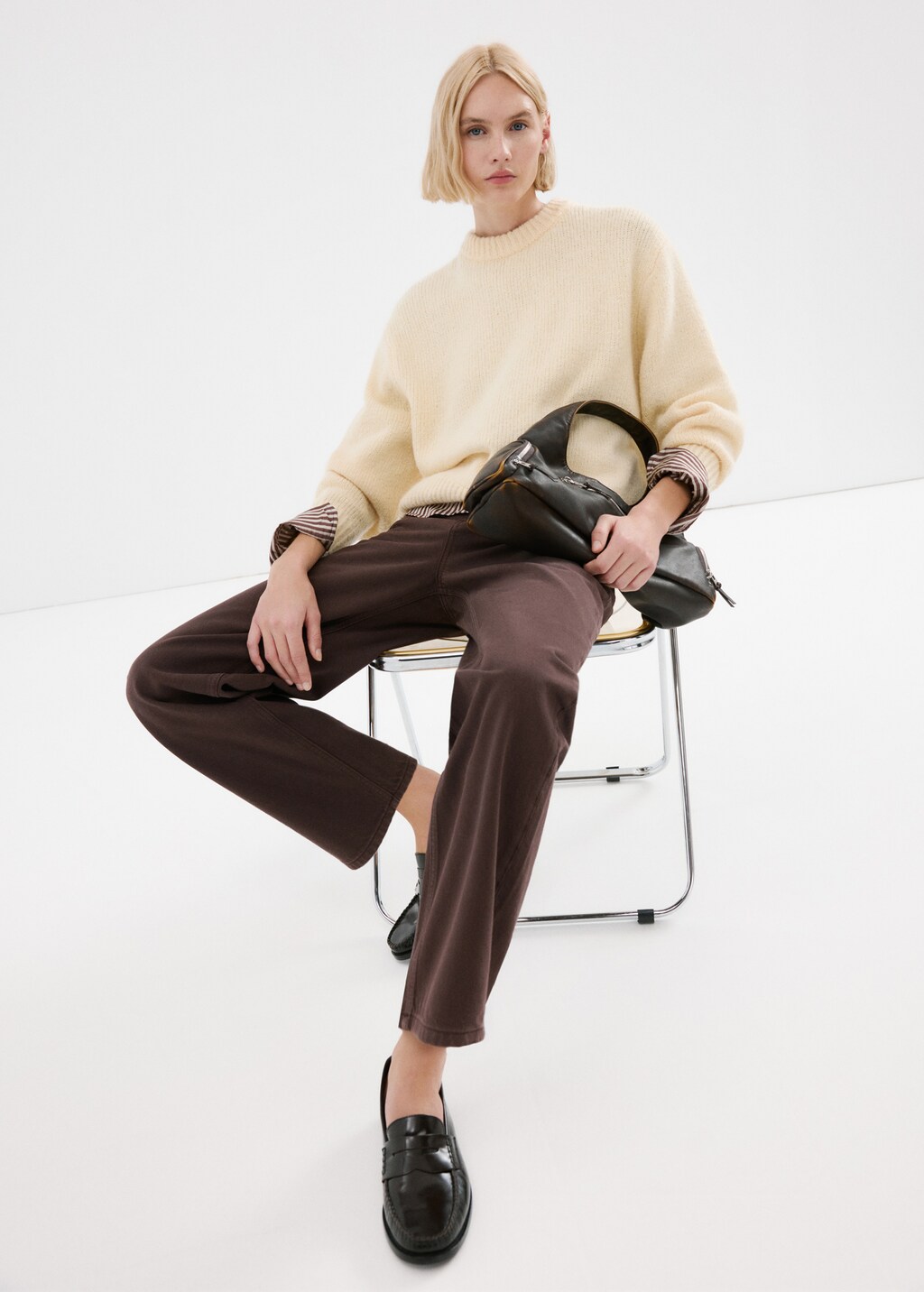 Mango High-waisted barrel jeans