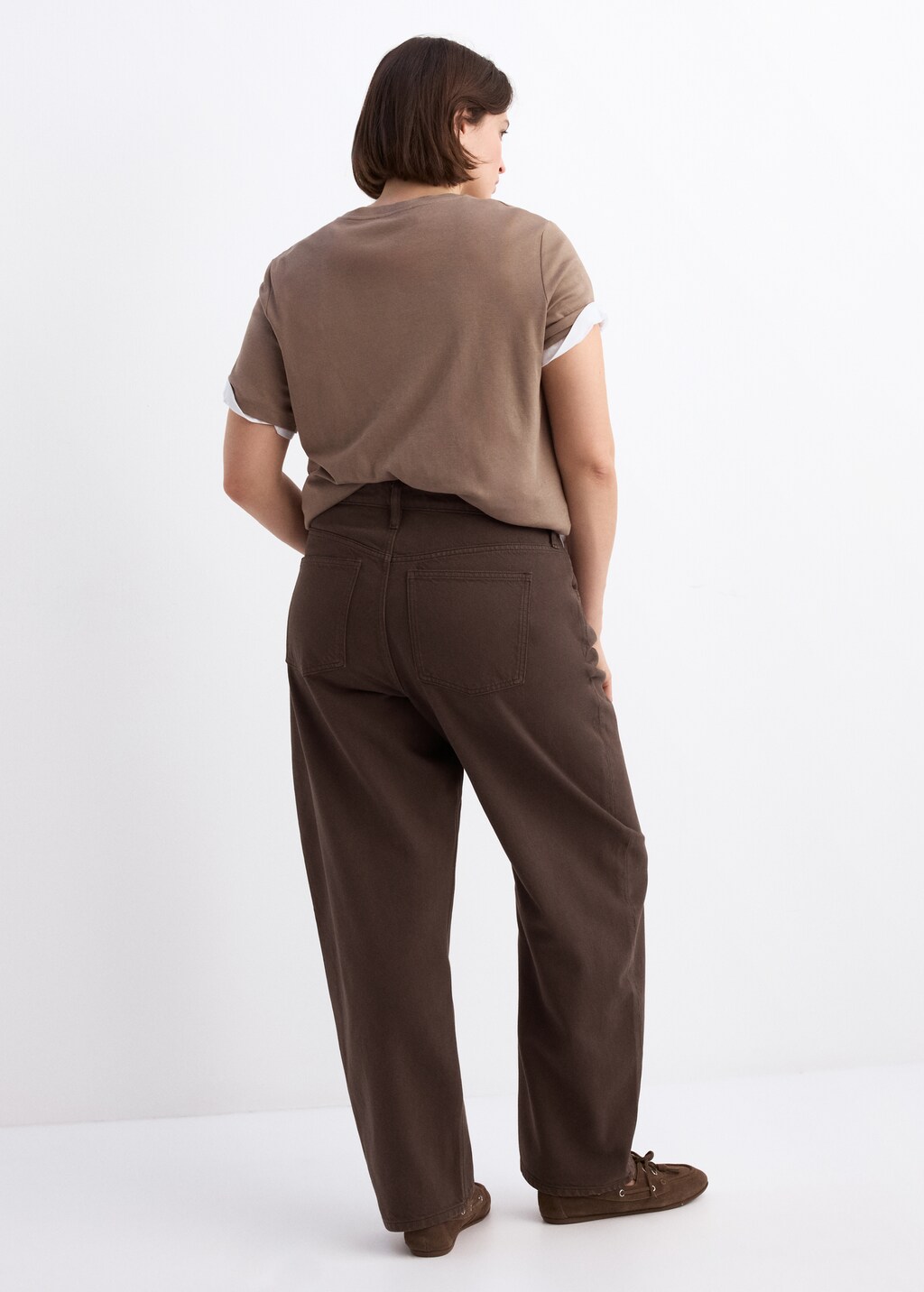 Mango High-waisted barrel jeans