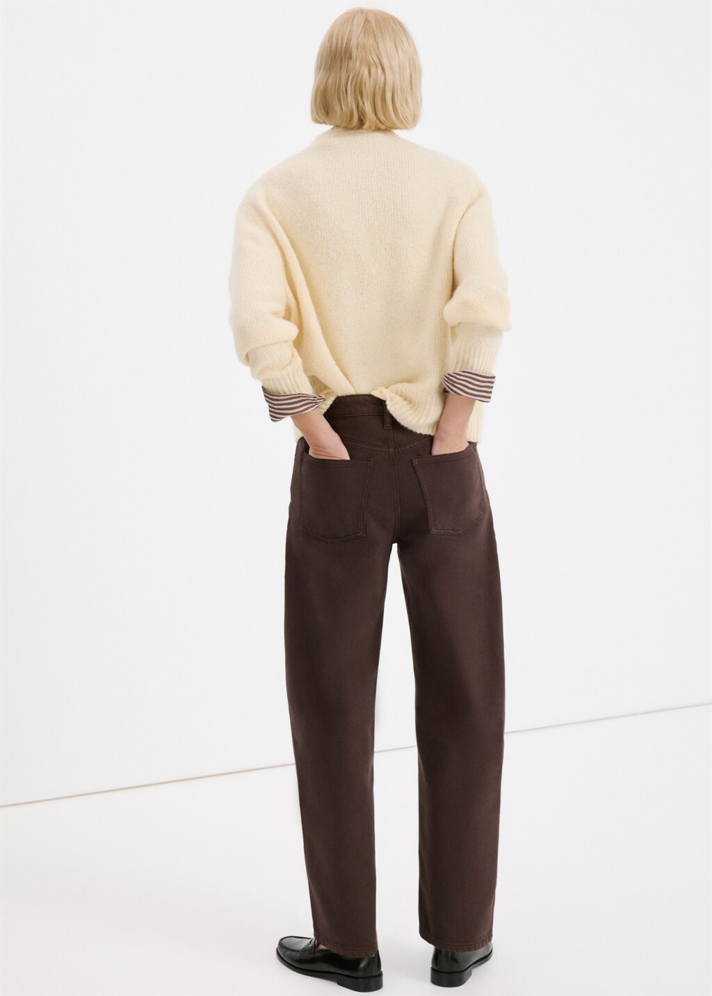 Mango High-waisted barrel jeans