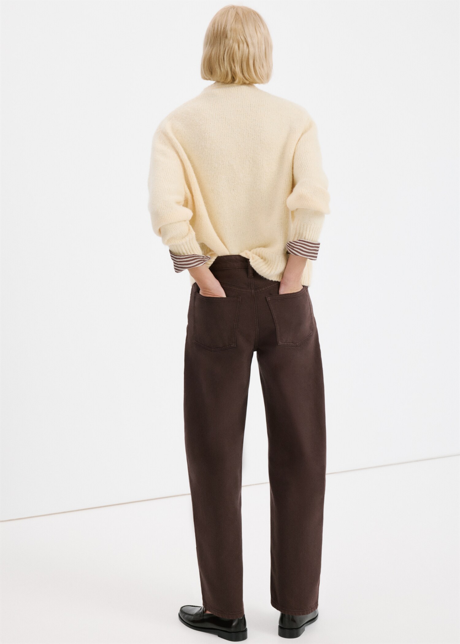 Jean barrel taille haute - Verso de l’article