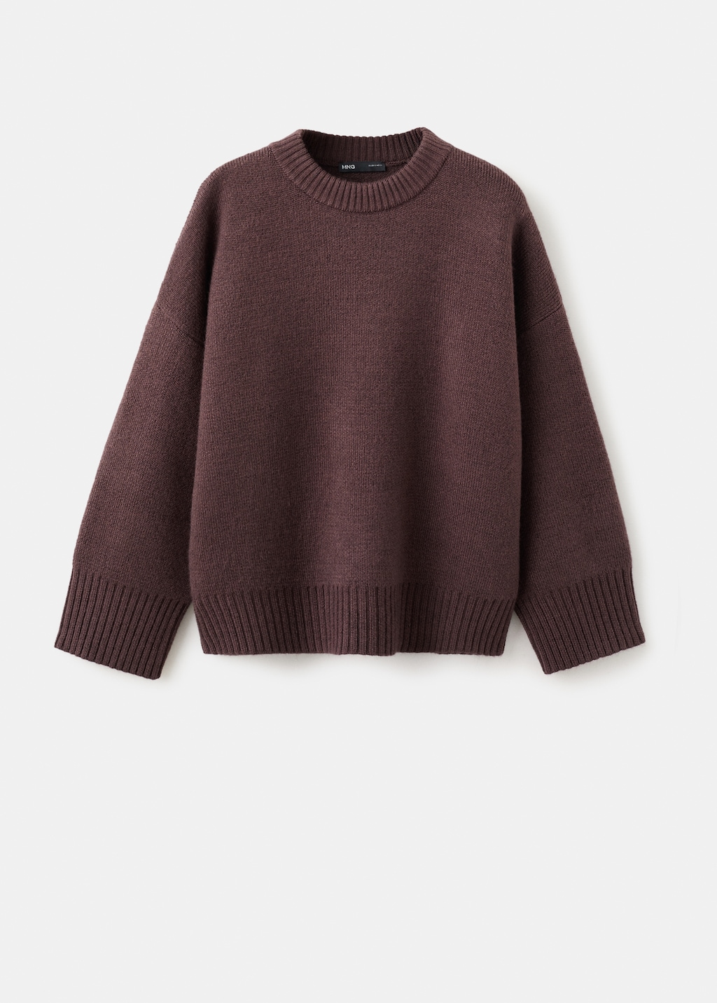 Round-neck knitted sweater - image 5