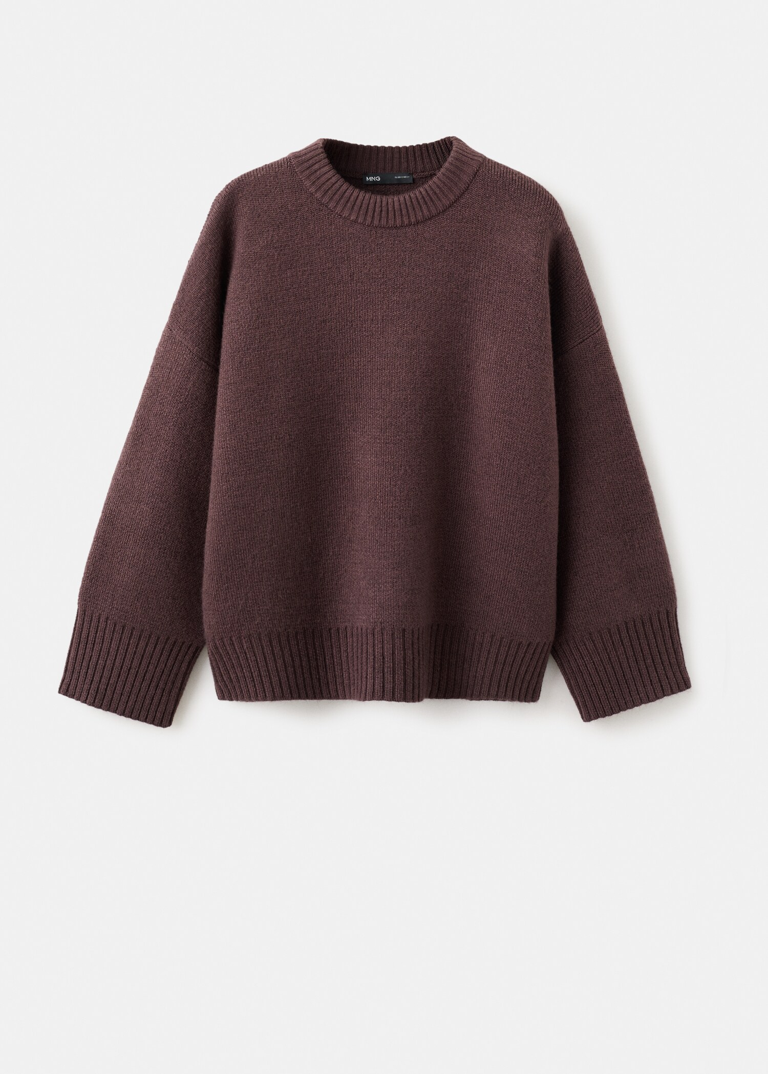 Round-neck knitted sweater - Article without model