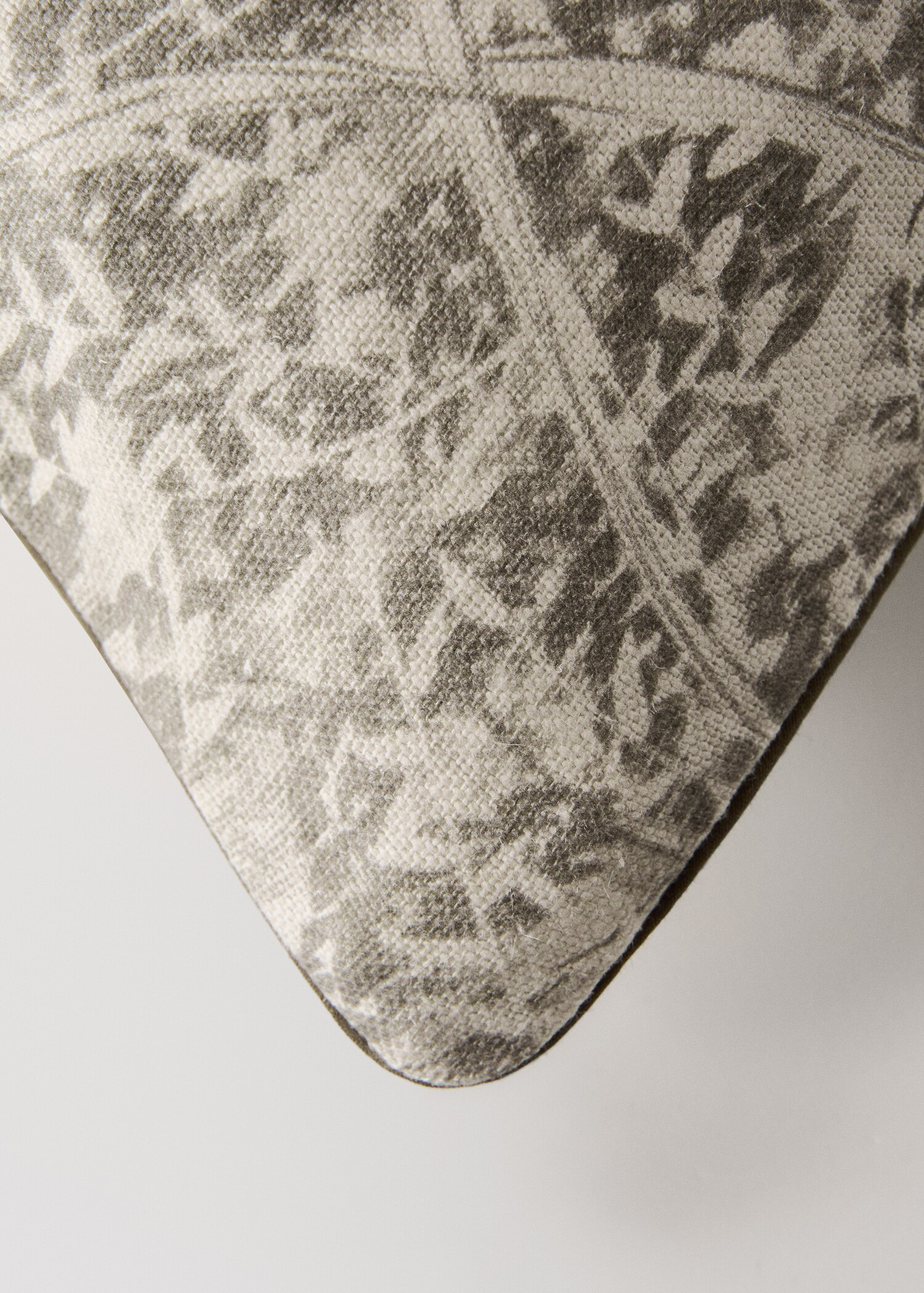 Чохол для декоративної подушки з льону з принтом, 50x50 см - Детальніше про товар 1