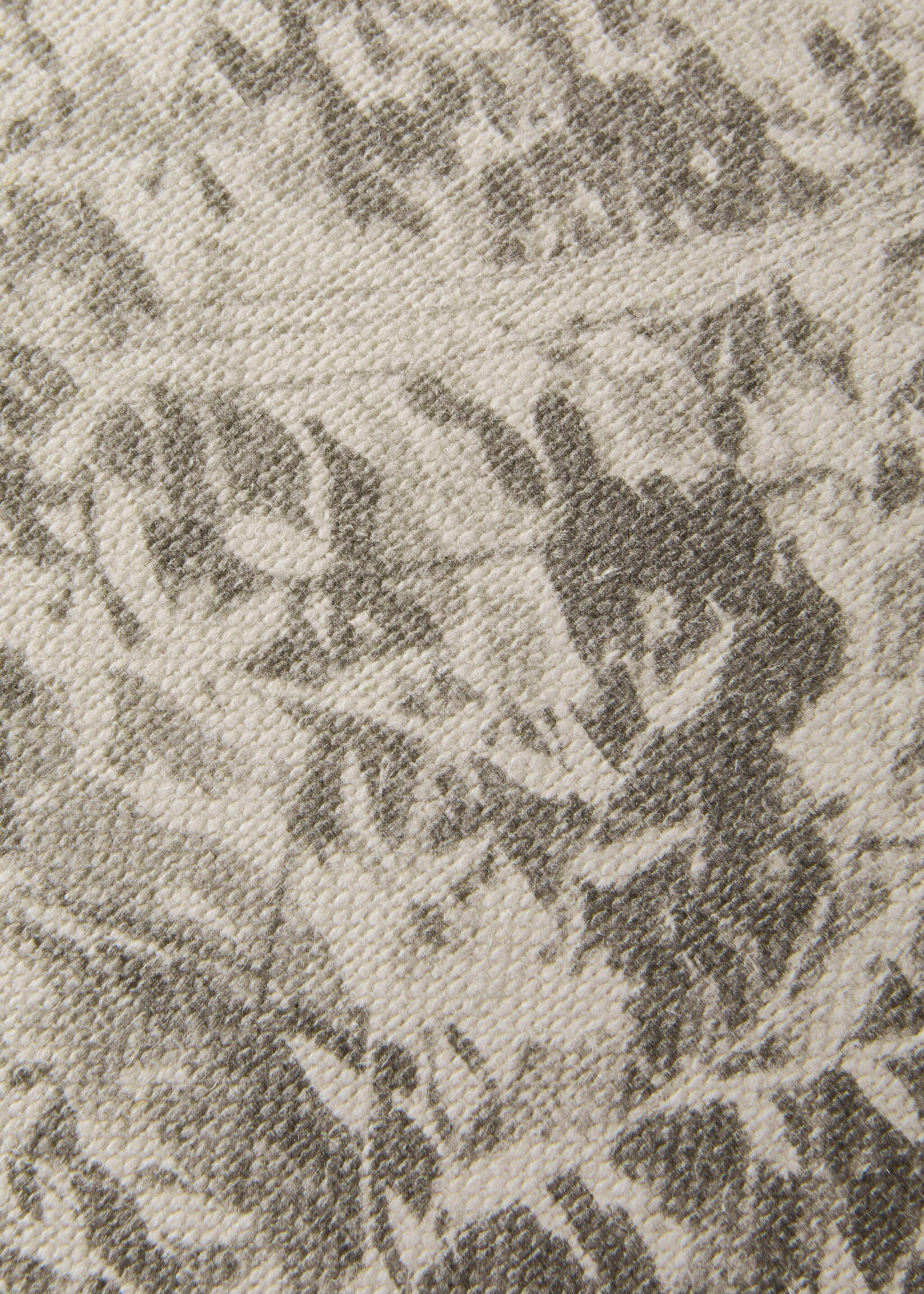 Чохол для декоративної подушки з льону з принтом, 50x50 см - Детальніше про товар 3, Помірно-коричневий. Ref: 27013344-00.