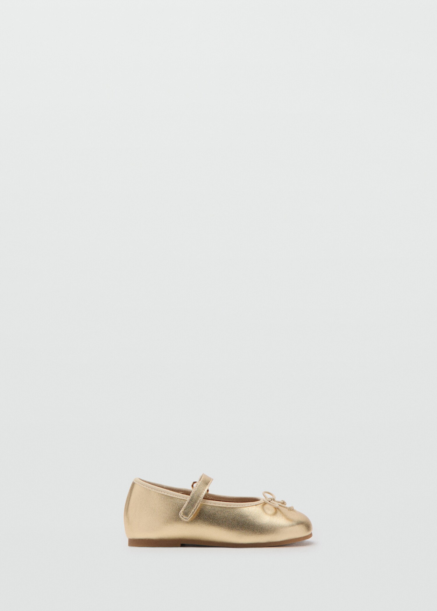 Metalická baleríny s vázačkou - Zboží bez modelu