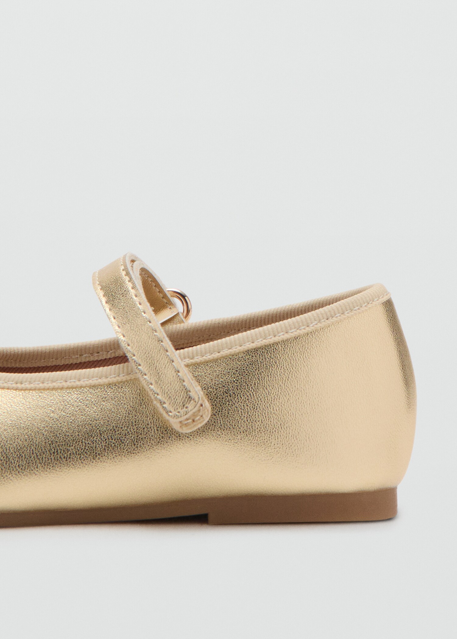 Metalická baleríny s vázačkou - Detail zboží 1