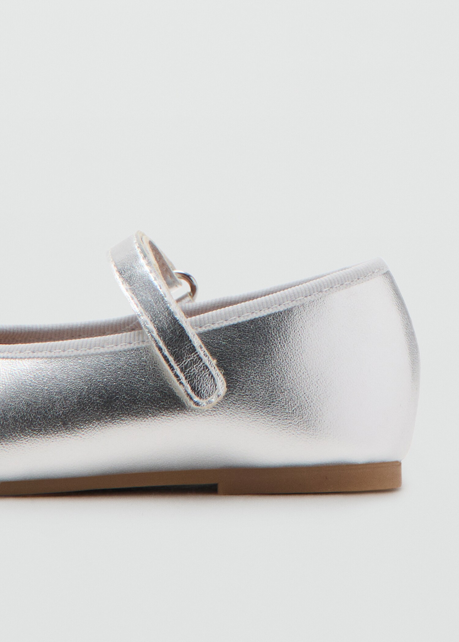 Metalická baleríny s vázačkou - Detail zboží 1