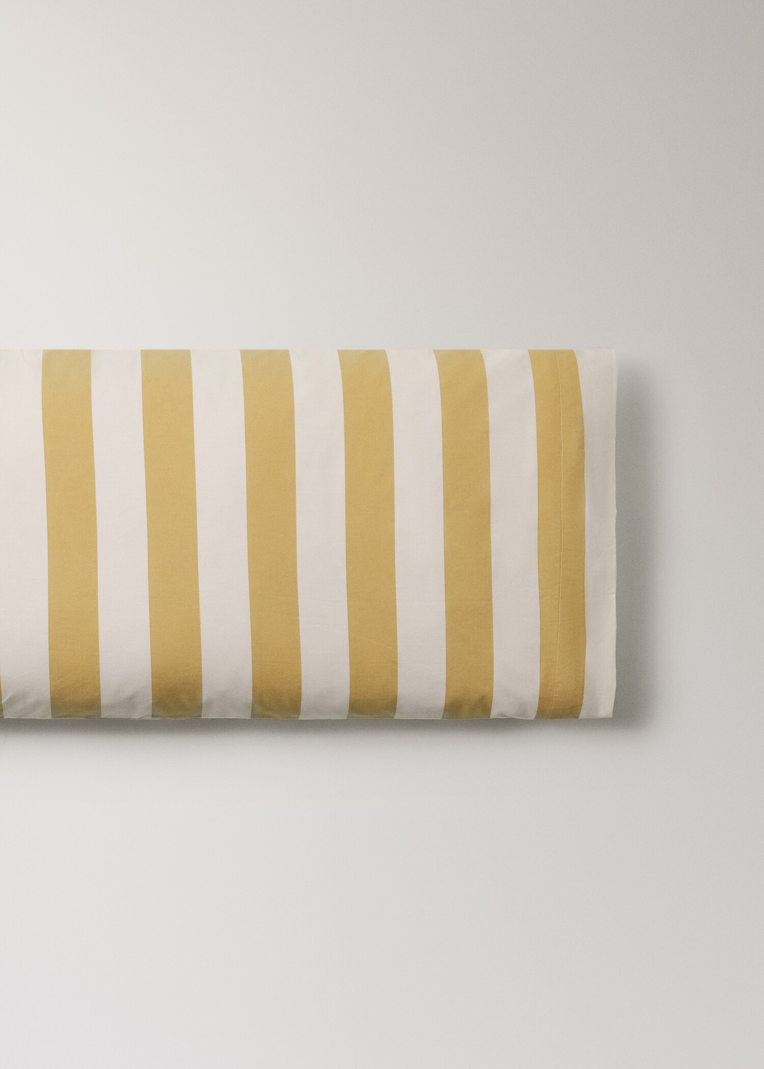 Percale cotton pillowcase, 200 thread count, striped print, 45x110 cm - Article without model