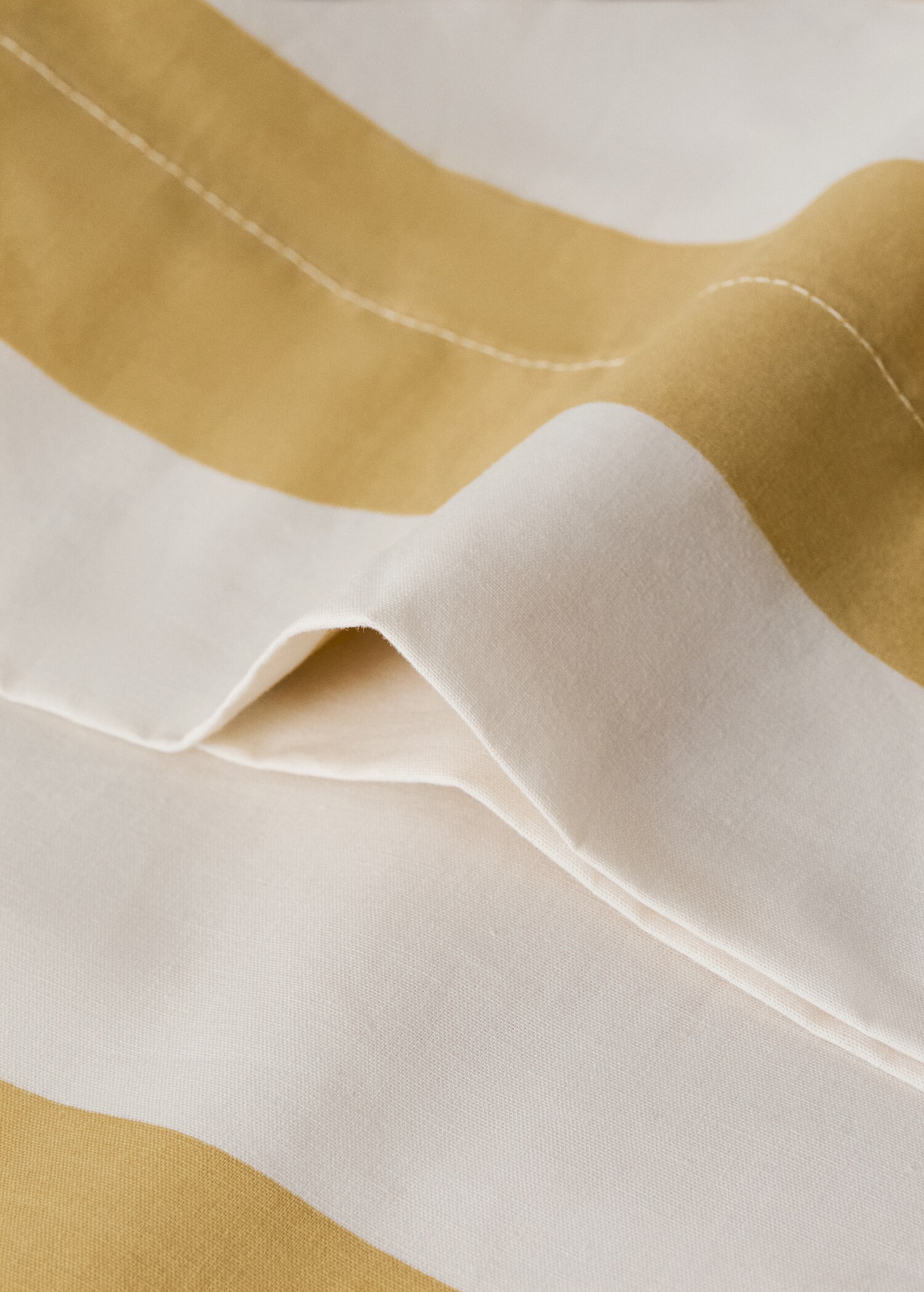 Percale cotton pillowcase, 200 thread count, striped print, 45x110 cm - Details of the article 1