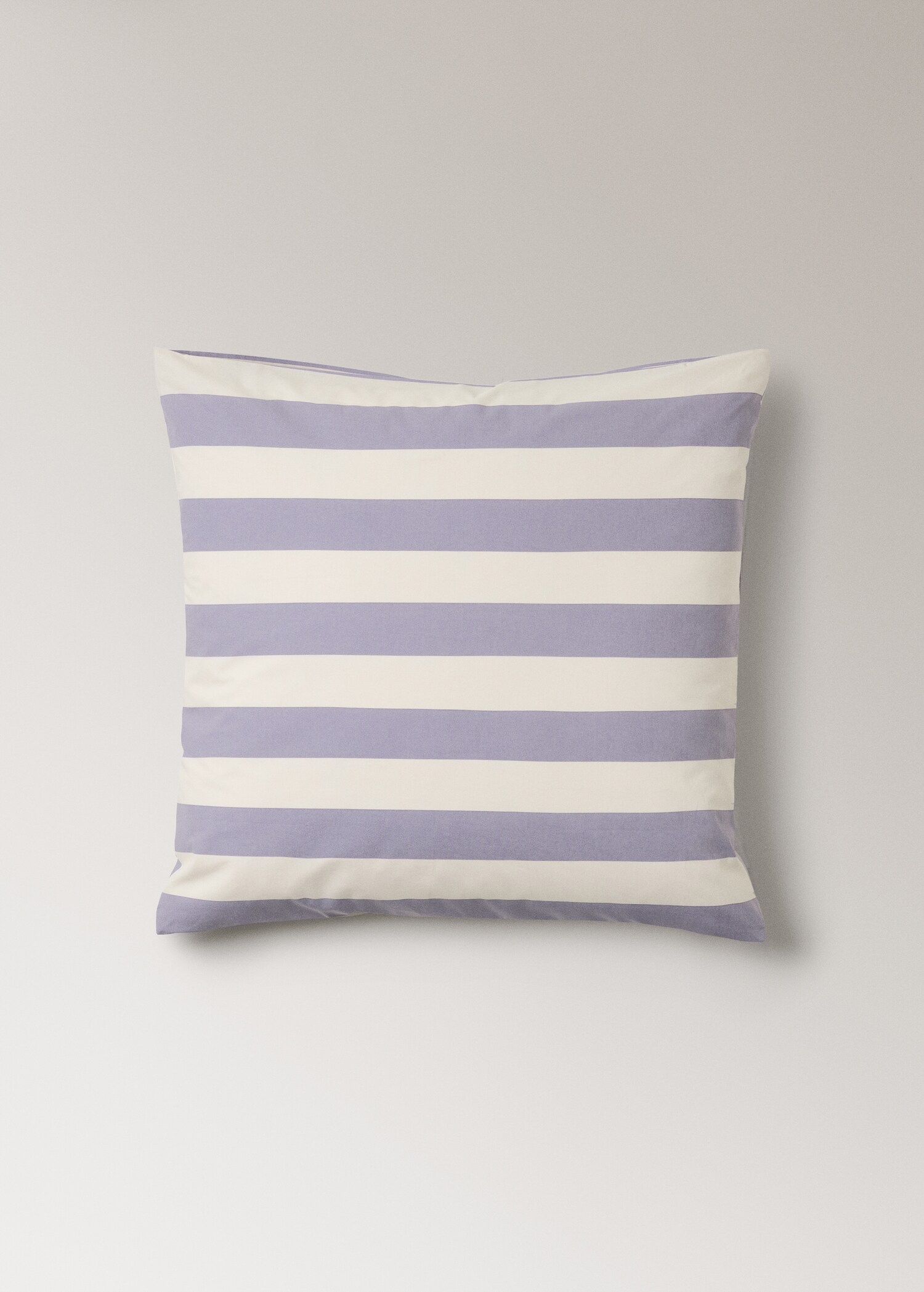 Twee kussenslopen van perkal-katoen, 200 draden, met brede strepen in Kodak-kleuren 60×60 cm - Artikel zonder model