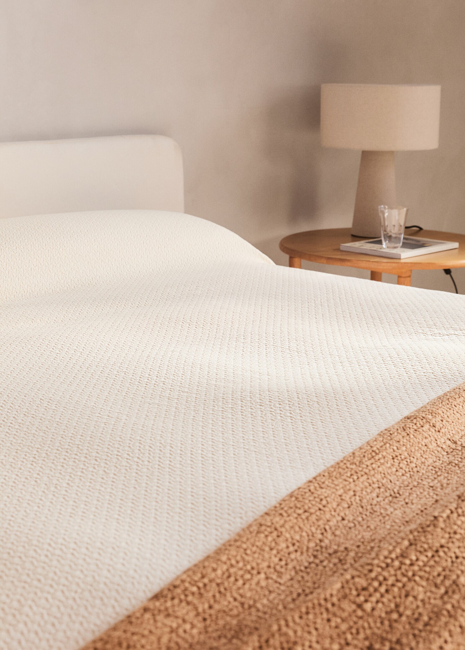 Tagesdecke aus Baumwolle mit feiner Struktur, Garment Dyed, 90/105 cm Bett - Detail des Artikels 7