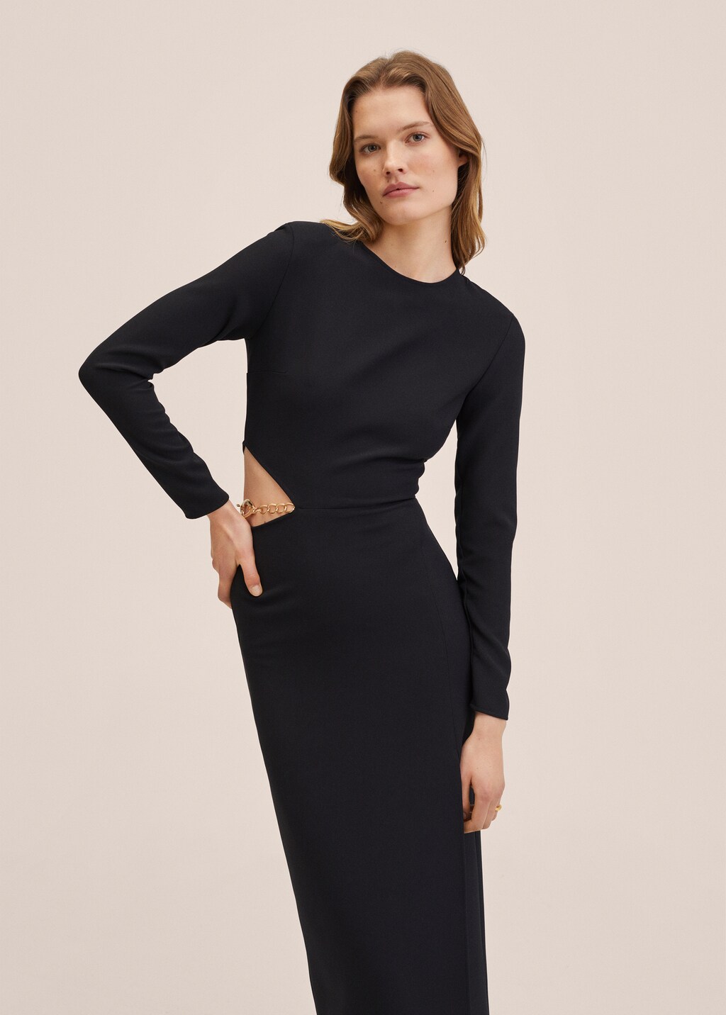 Cut out bodycon dress Women MANGO Montenegro
