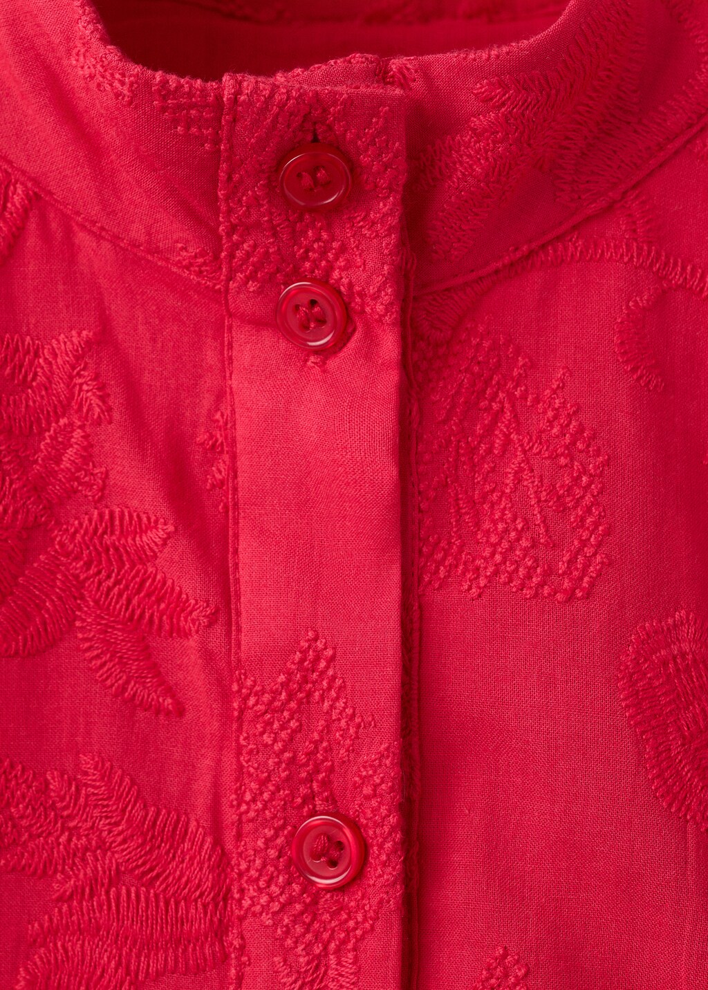 Mango Embroidered shirt dress
