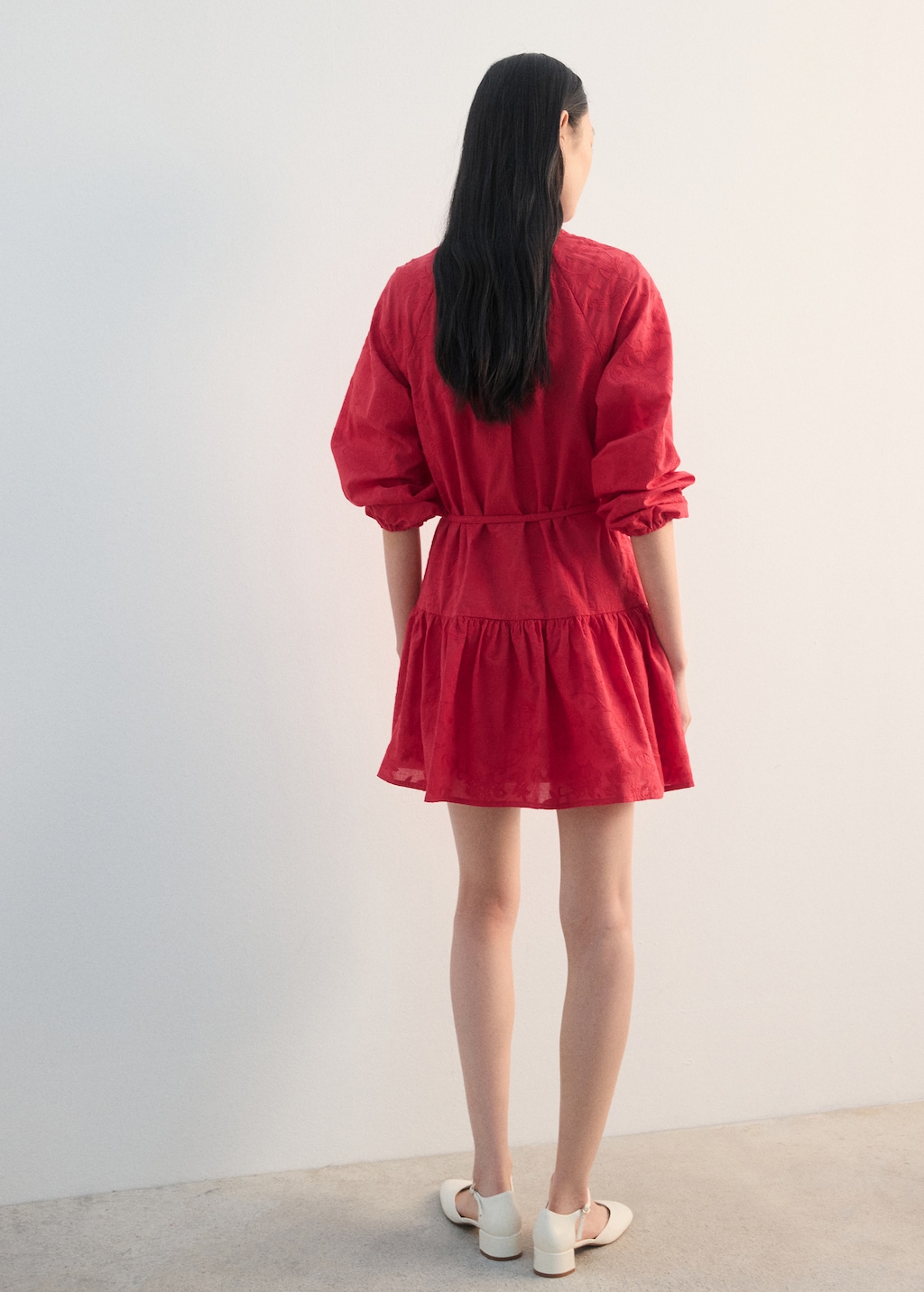 Embroidered shirt dress - image 3
