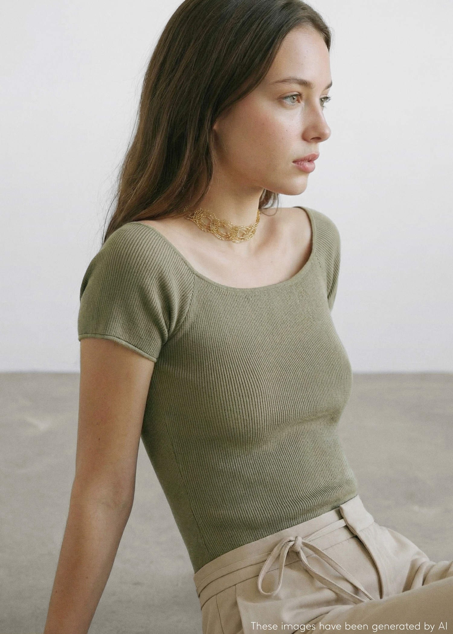 Fitted crop top - Details of the article 2