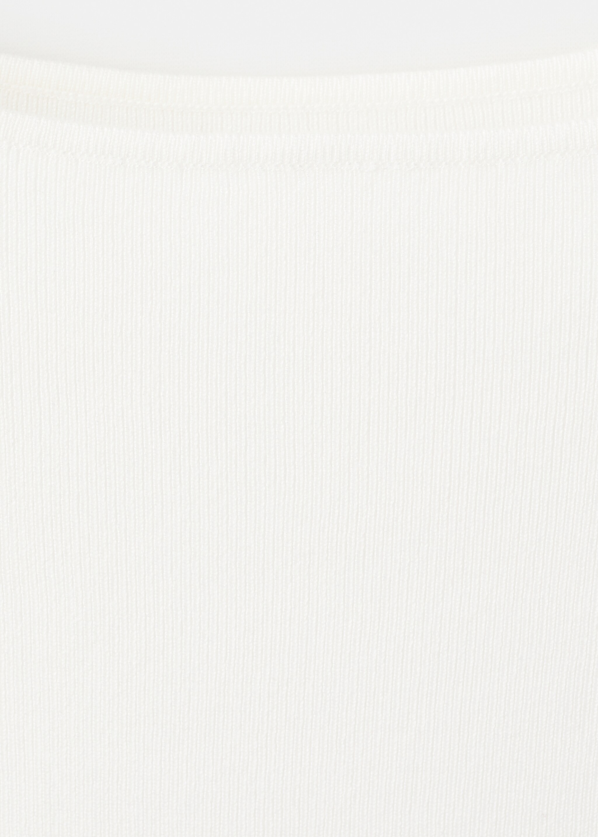 Fitted crop top - Details of the article 8, Off White. Ref: 27014051-00.