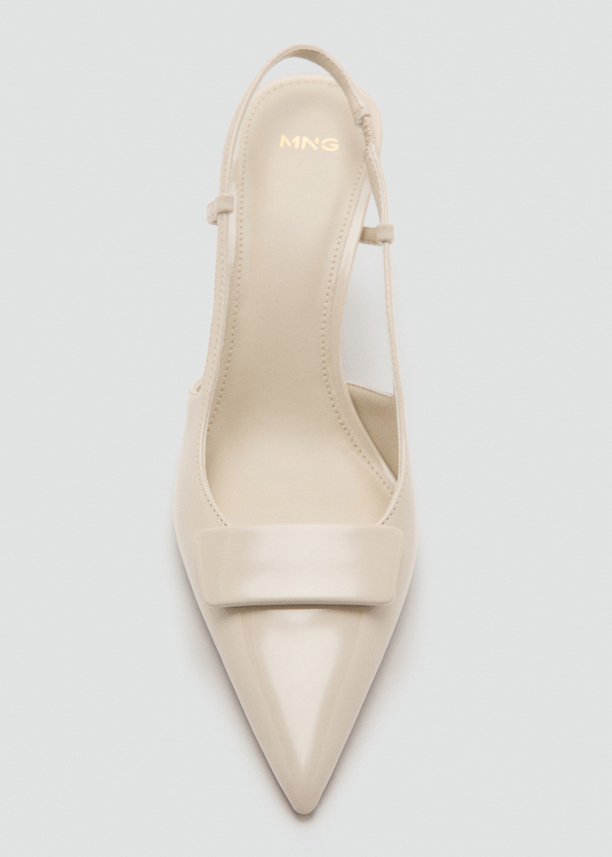 حذاء بكعب لامع - تفاصيل المنتج 2, بيج فاتح. Ref: 27014052-00.