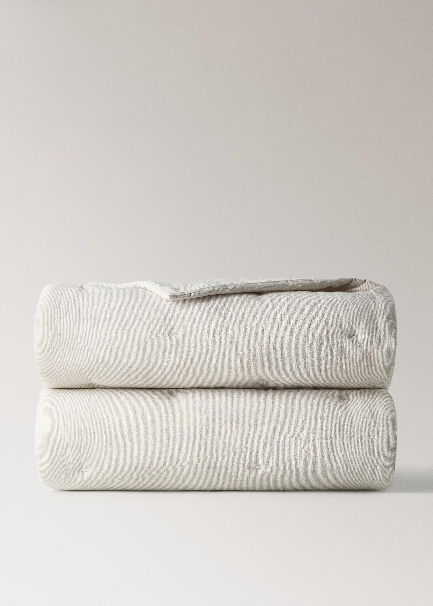 Randigt täcke för barn i bomull och linne för 90 cm säng - Detaljer om artikeln 3