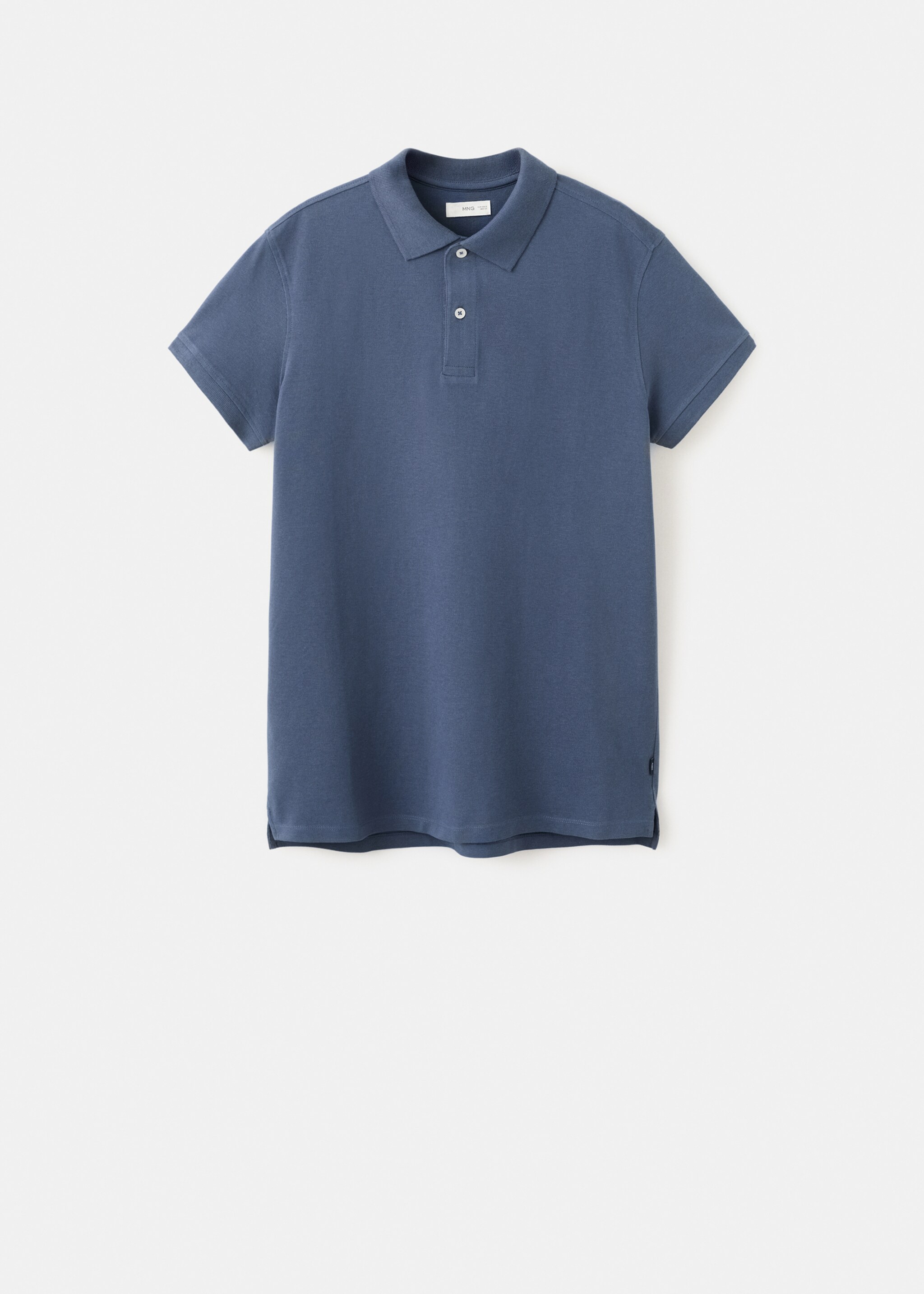 Polo coton piqué - Article sans modèle, Bleu marine. Ref: 27014059-00.