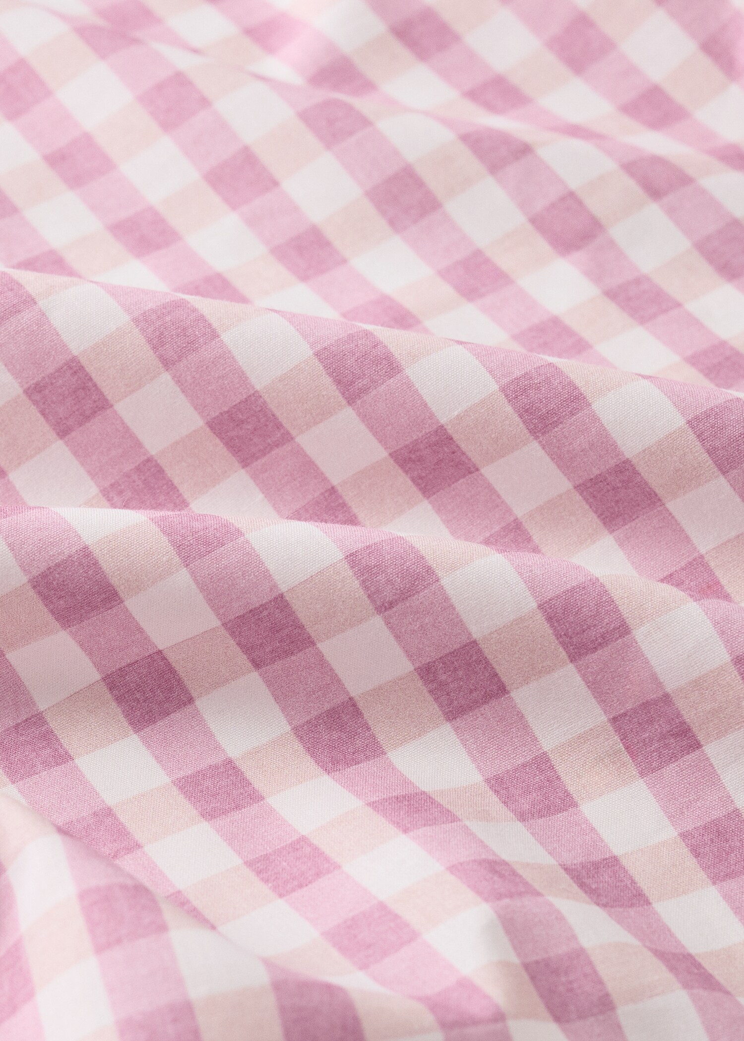 Fitted sheet cotton gingham 90 cm bed - Details of the article 1