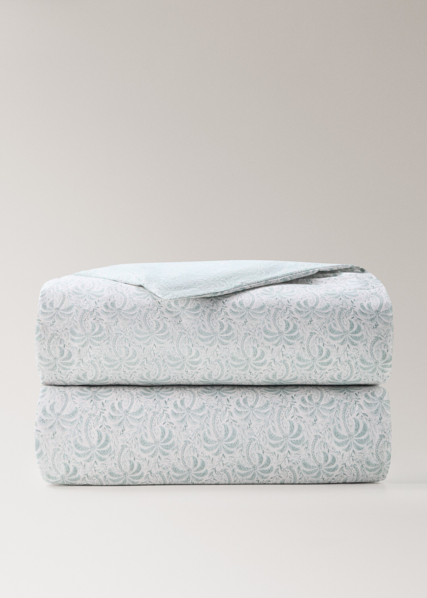 Percale cotton palm tree duvet cover for a 90 cm single bed - Details of the article 3