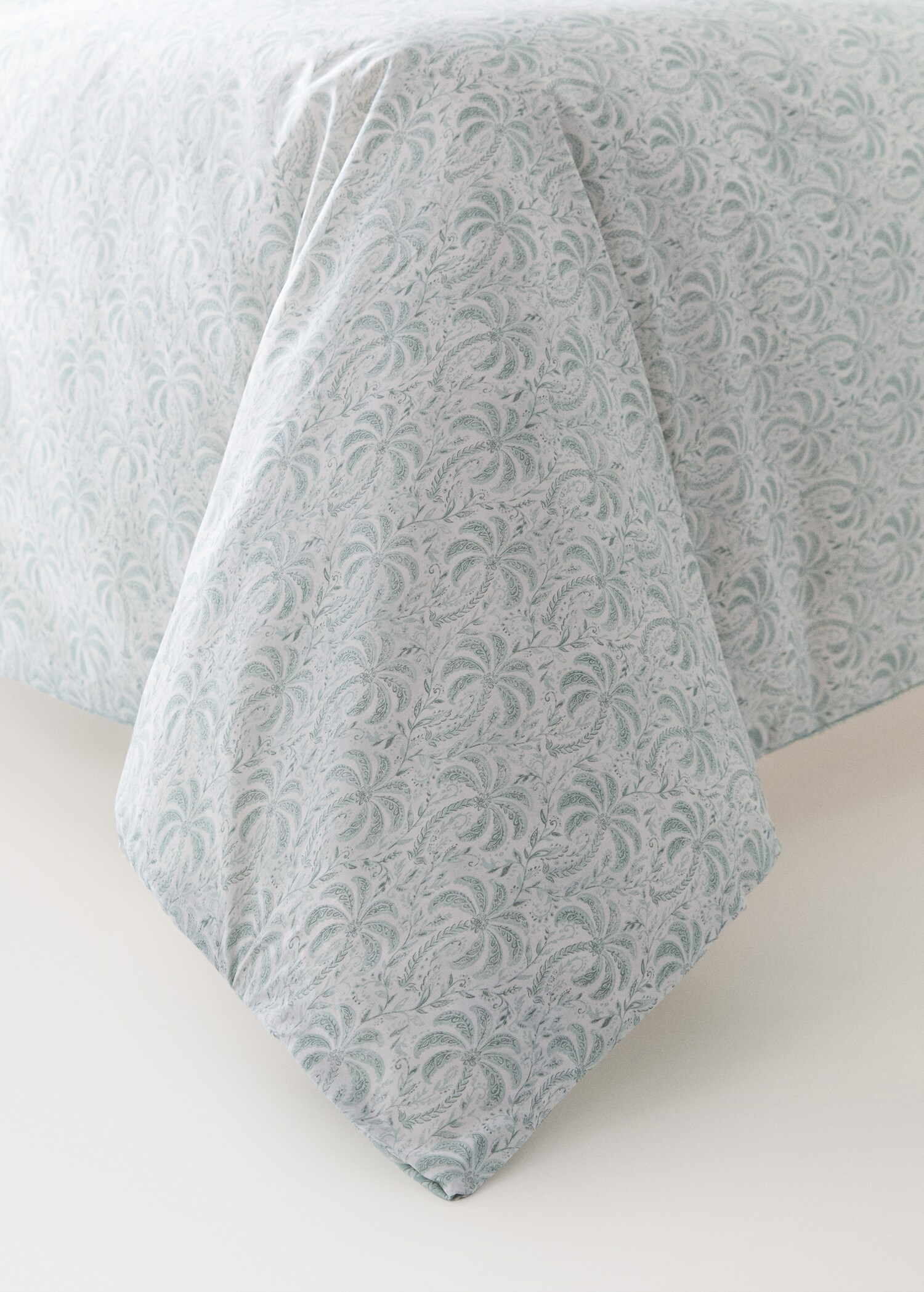 Housse de couette percale de coton imprimé palmiers Lit 90 cm - Détail de l'article 7
